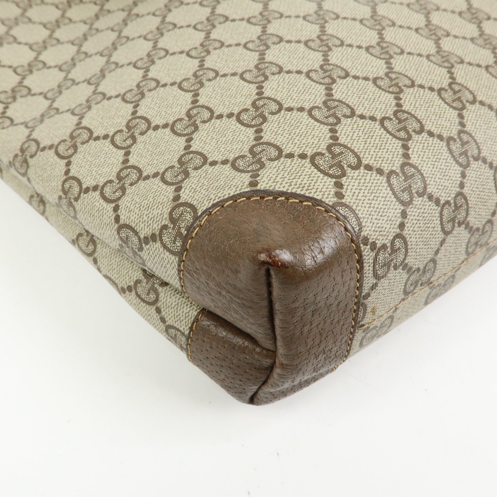 GUCCI GG Supreme Tote Bag Shoulder Bag Brown Beige 002・39・0054