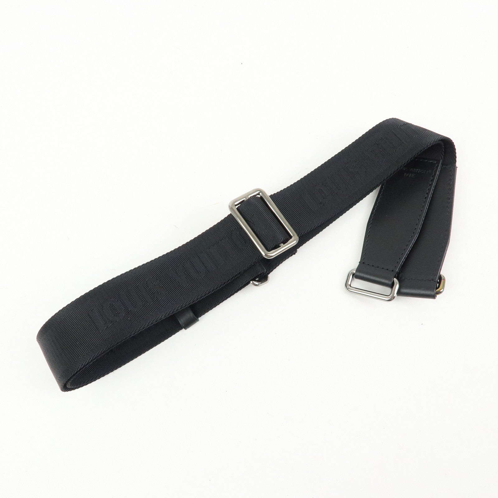 Louis Vuitton Canvas Leather Adjustable Shoulder Strap Black