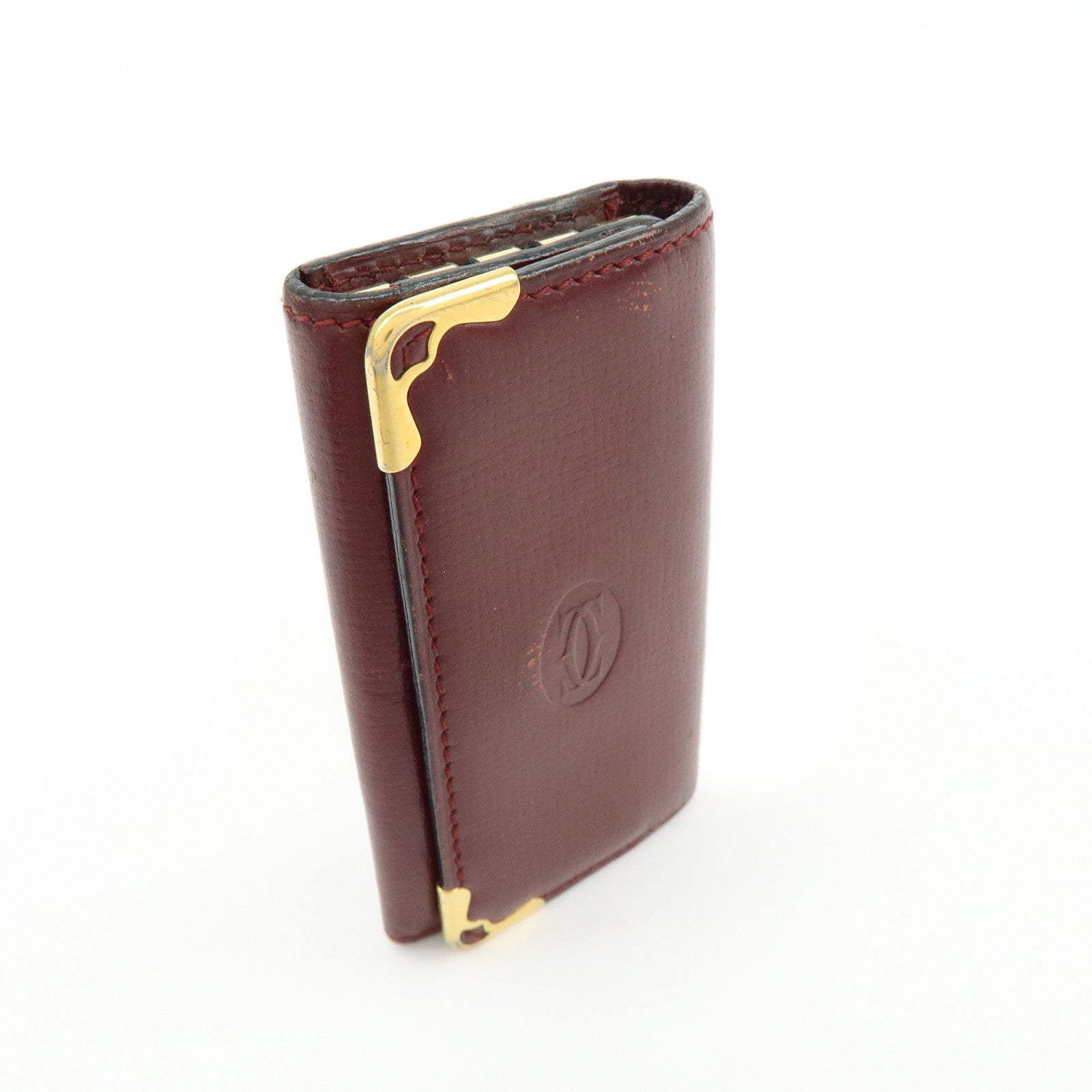 Cartier Must de Cartier Set of 3 Calf Skin Wallet 4Ring Key Case