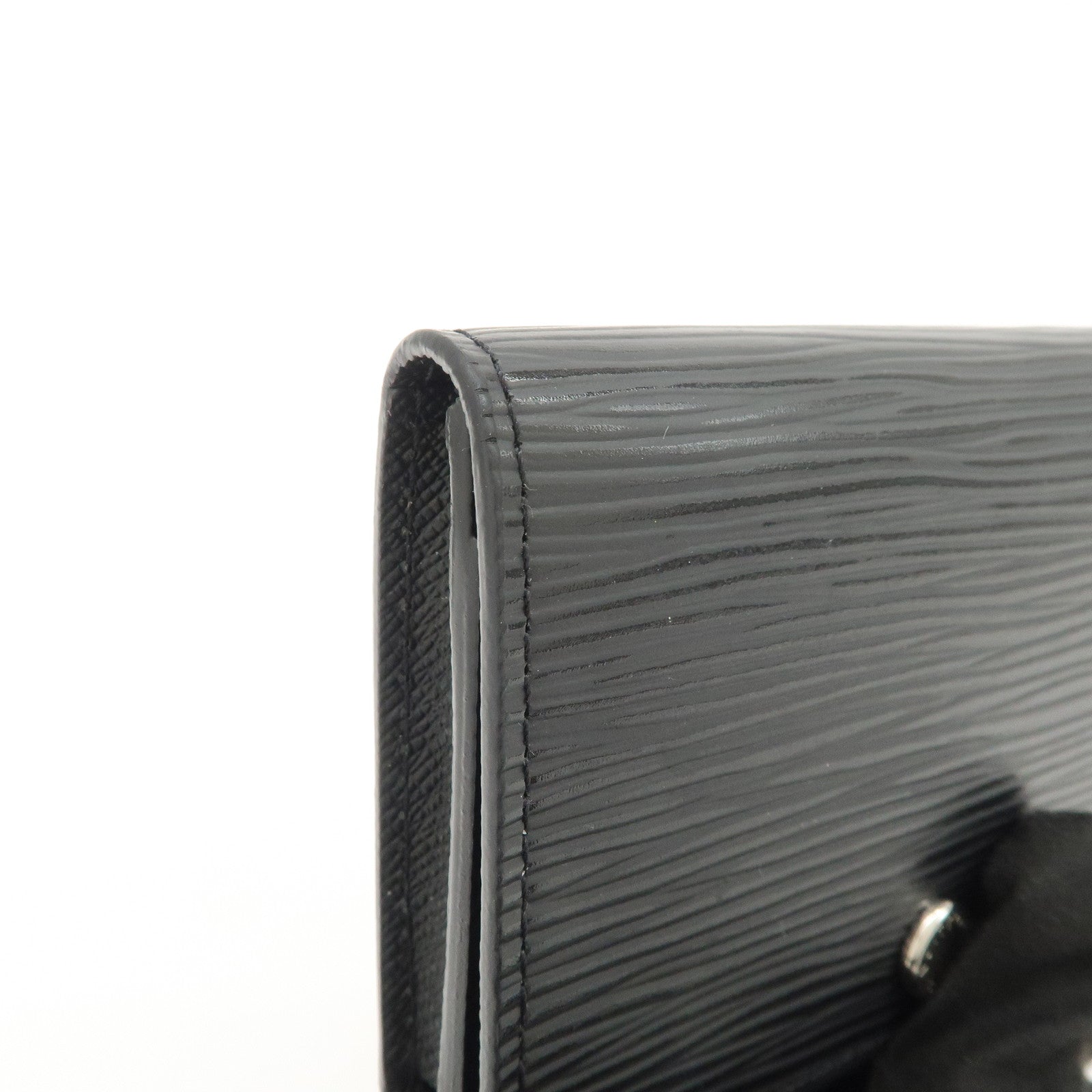 Louis Vuitton Epi leather Enveloppe Culte Du Visite Card Case Noir M56169