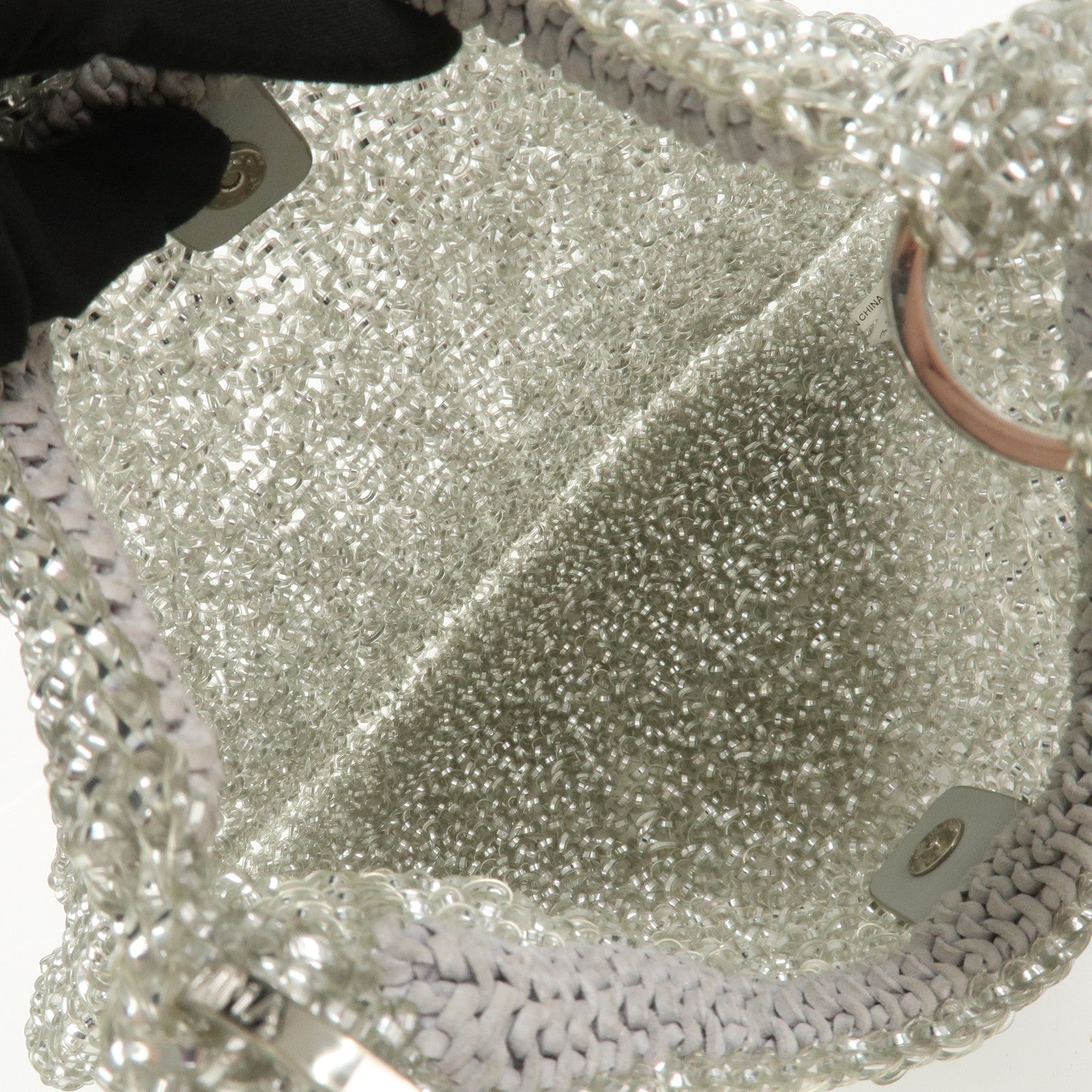 ANTEPRIMA PVC Hand Bag Shoulder Bag Clear Transparent Silver