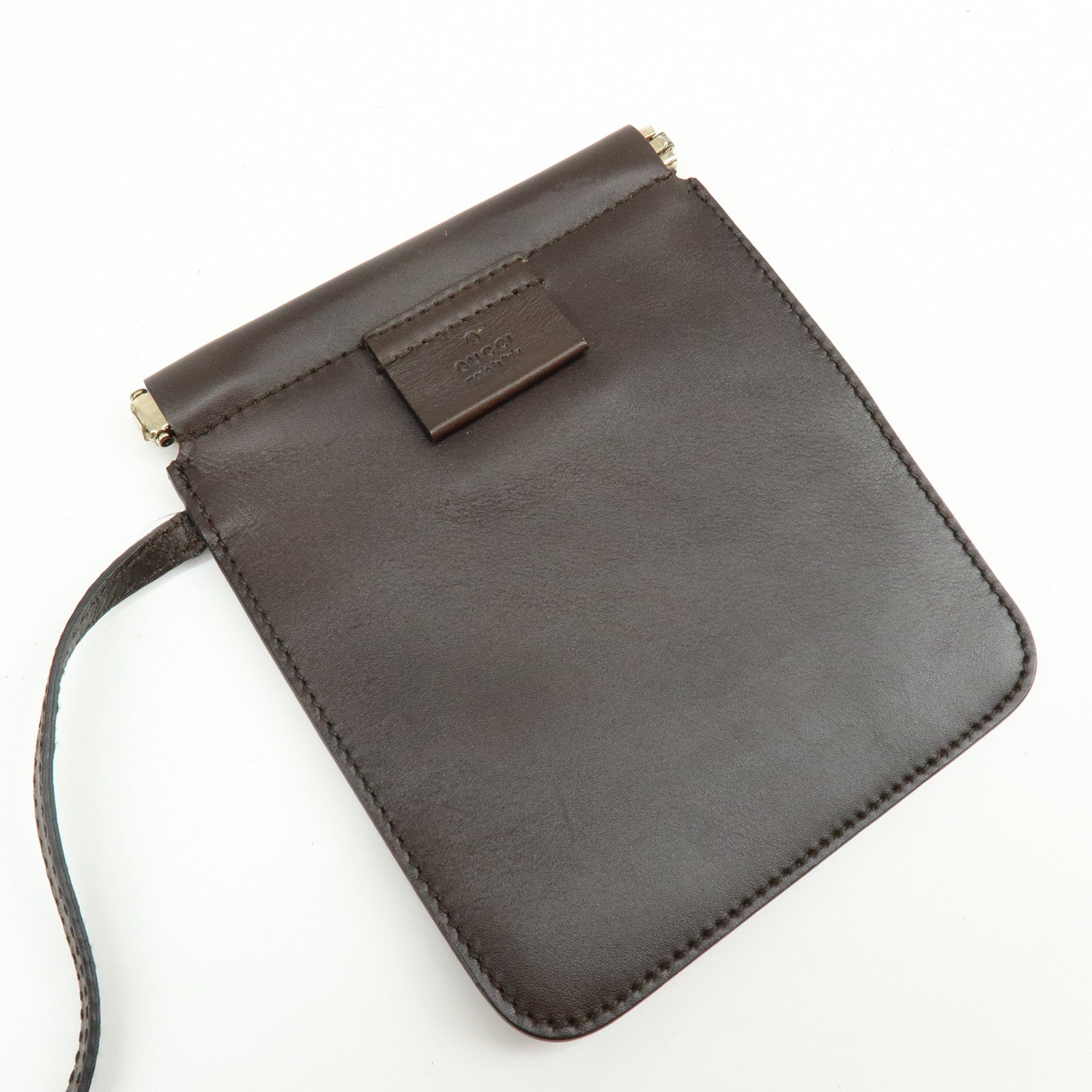 GUCCI Suede Leather Tote Bag Hand Bag Brown 95374