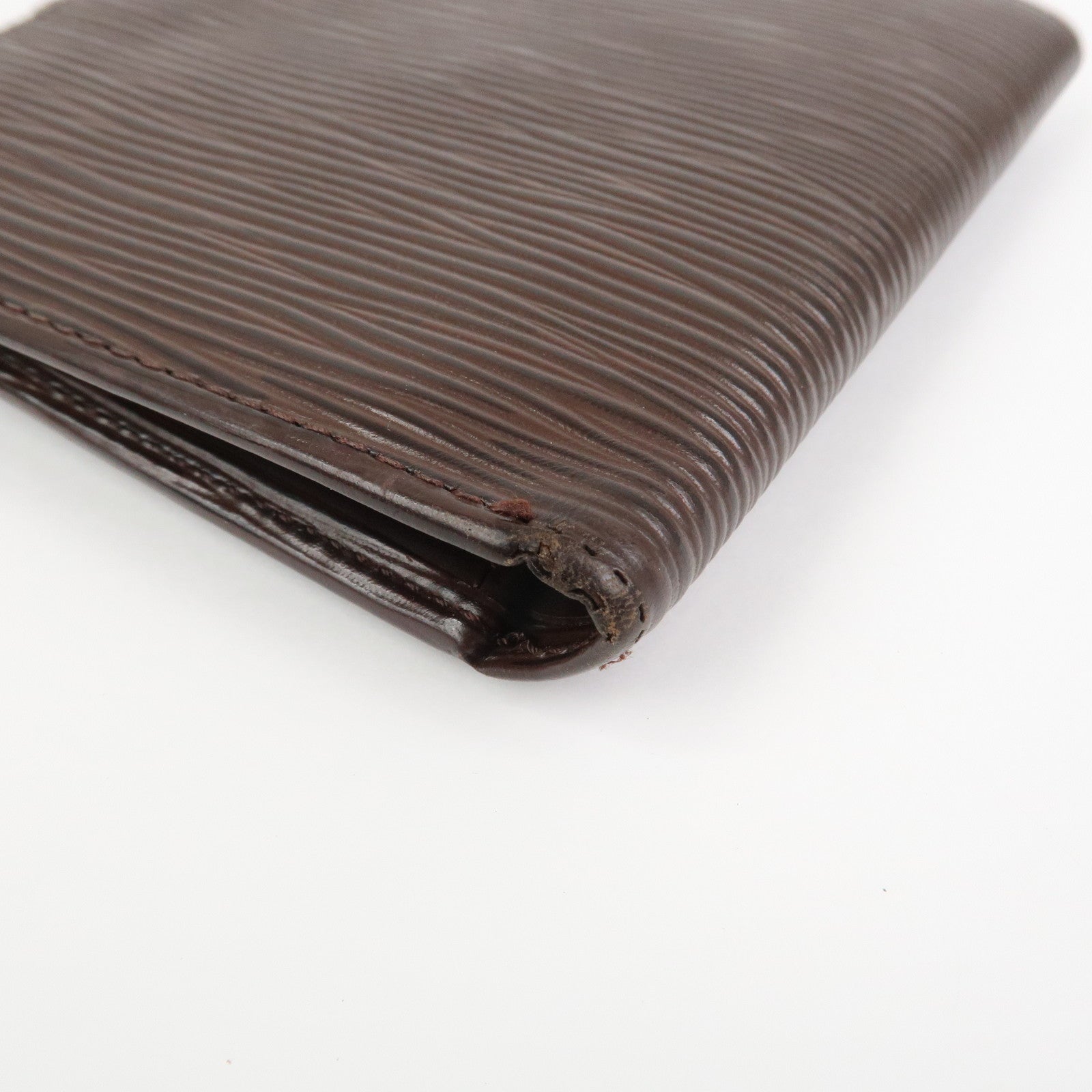 Louis Vuitton Epi Porte Billets Compact Wallet Mocha M6355D