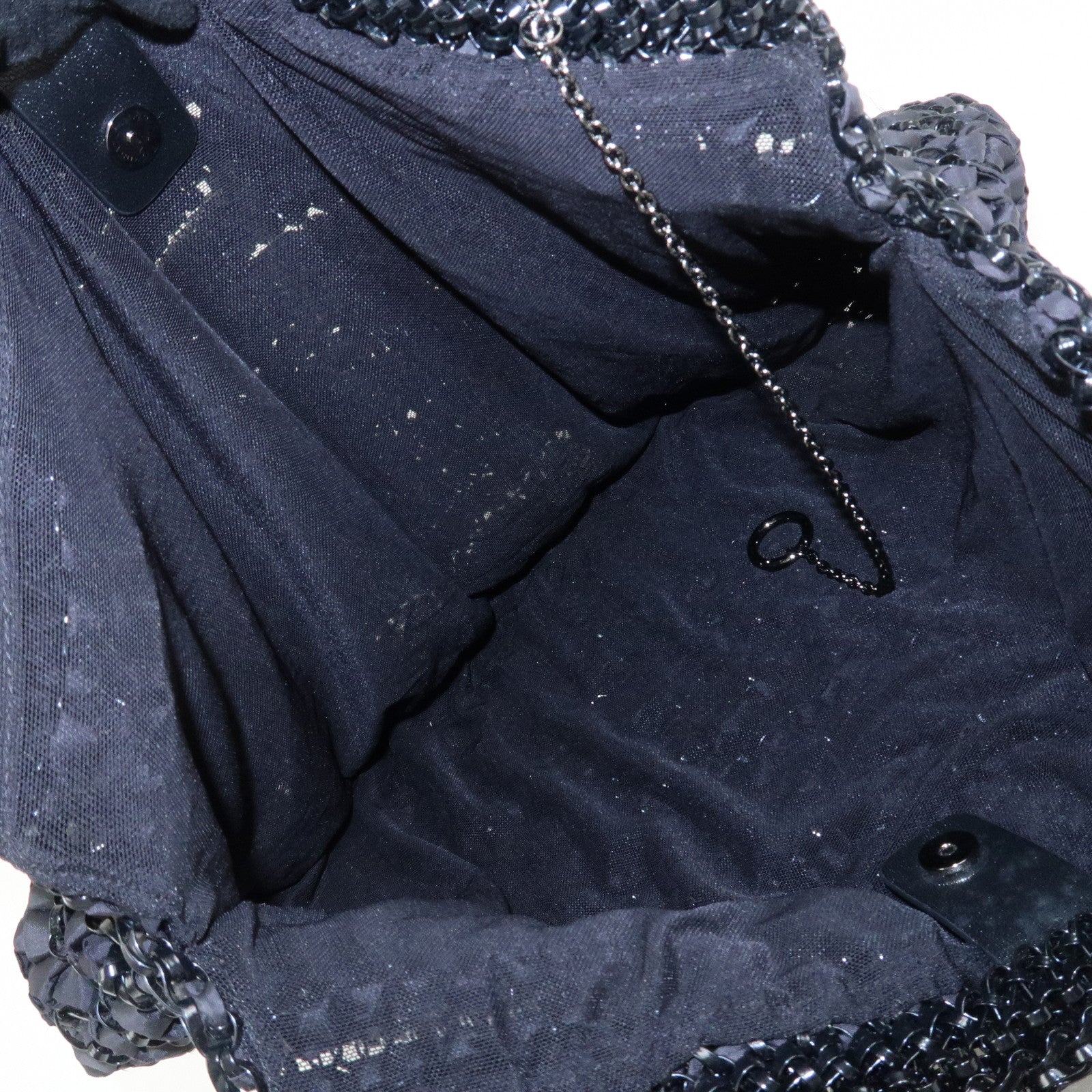 ANTEPRIMA PVC Nylon Hand Bag Shoulder Bag Black