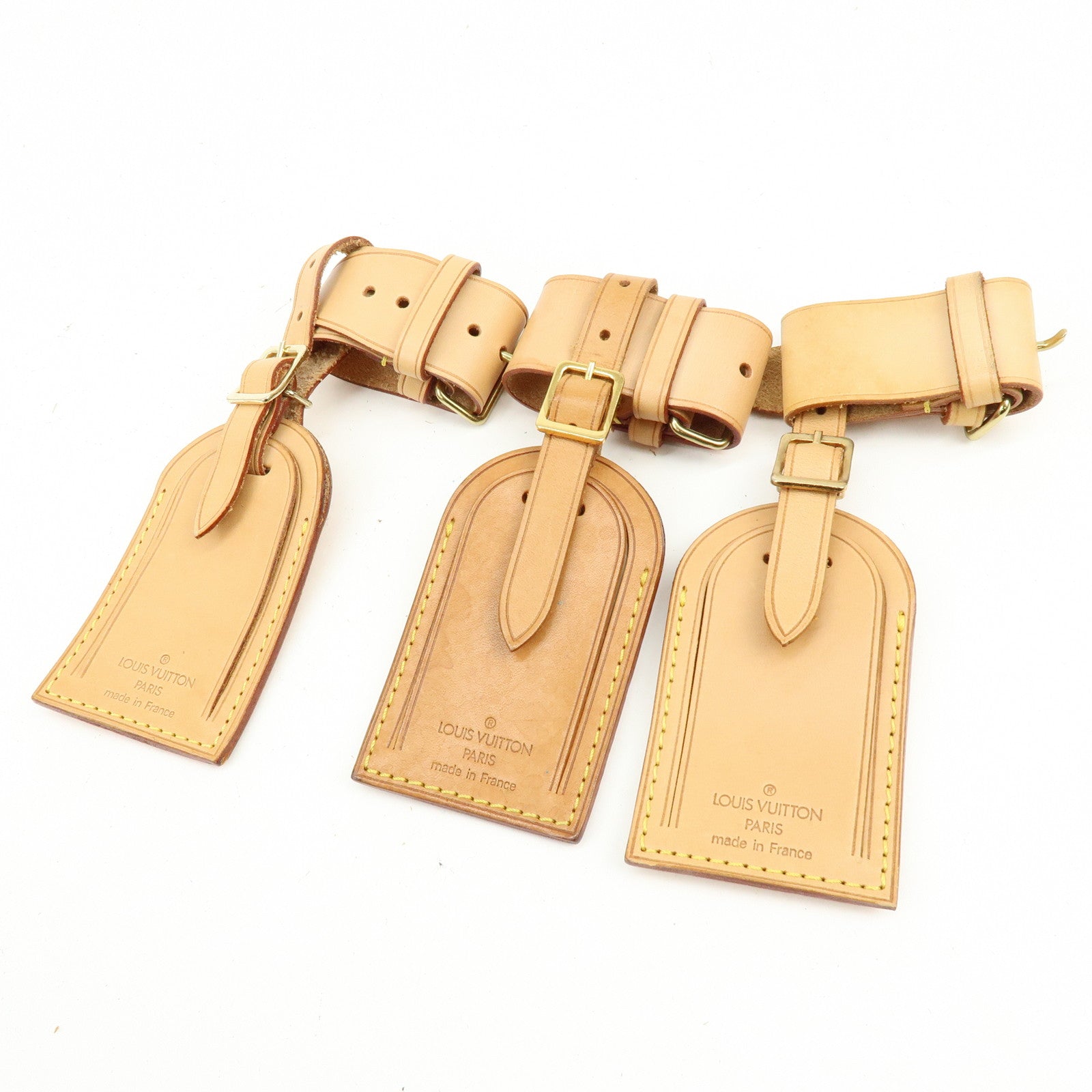 Louis Vuitton Set of 9 Leather Name Tag & Poignet