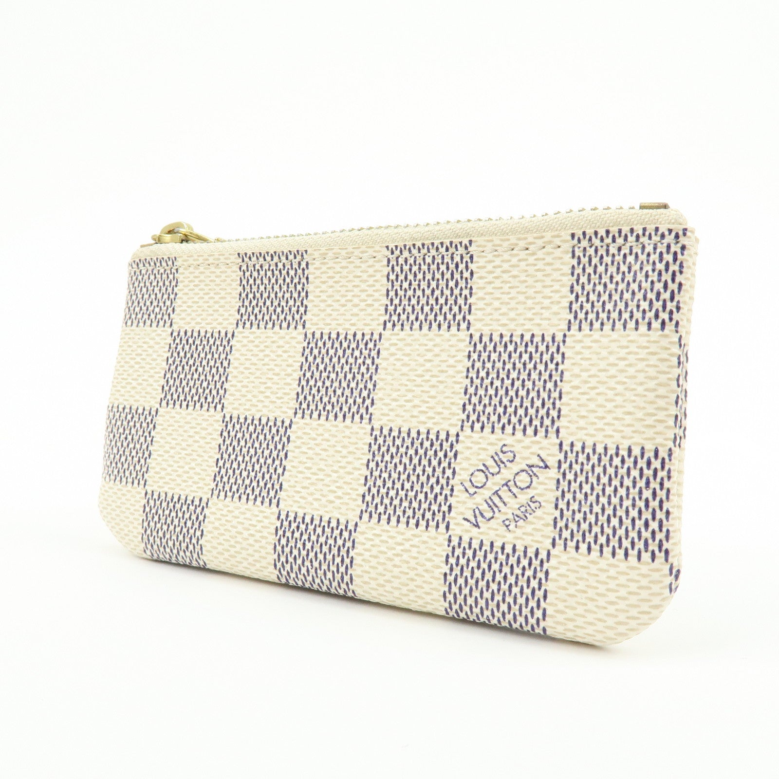 Louis Vuitton Damier Azur Pochette Cles Coin Case Key Case N62659