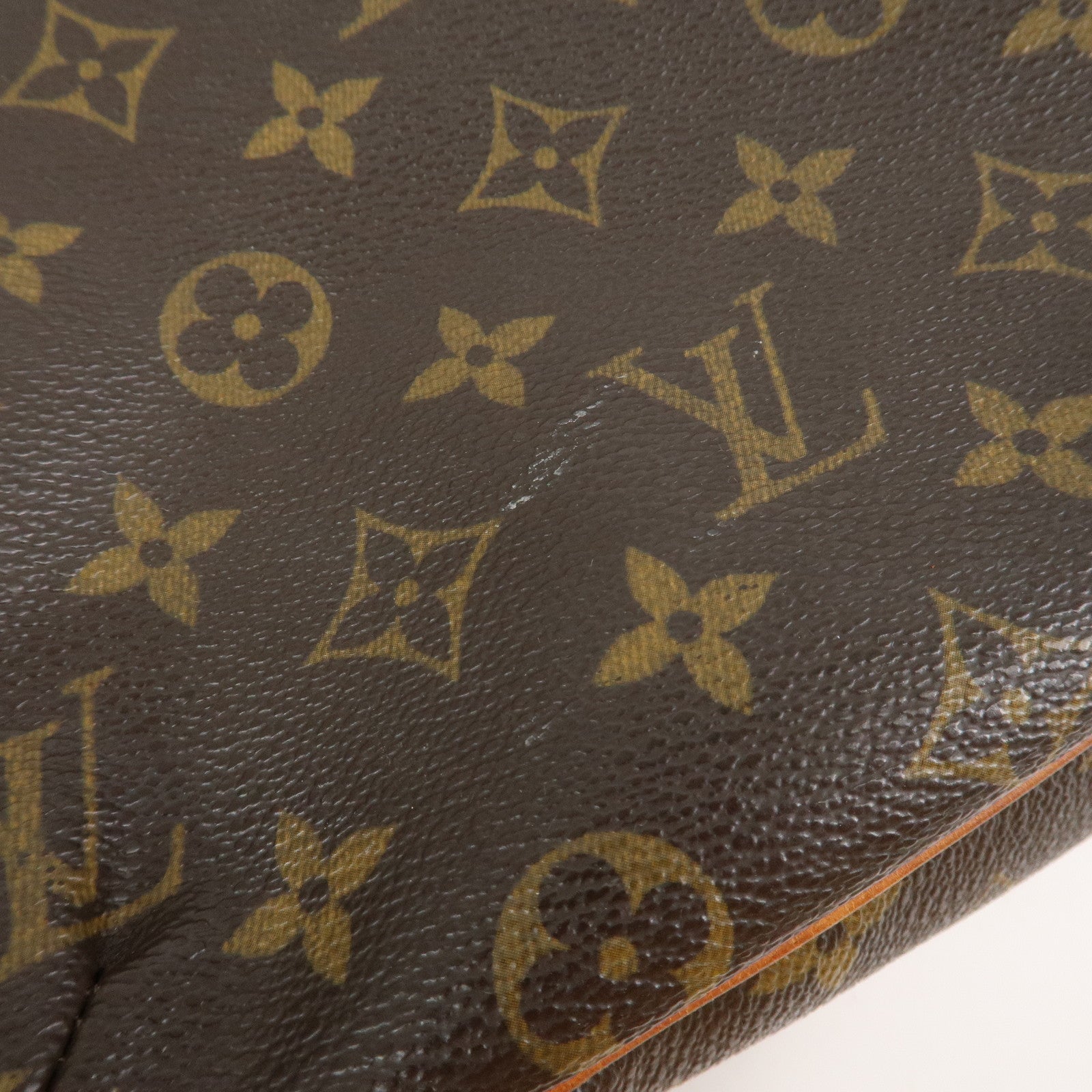 Louis Vuitton Monogram Odeon MM Shoulder Bag Brown M56389