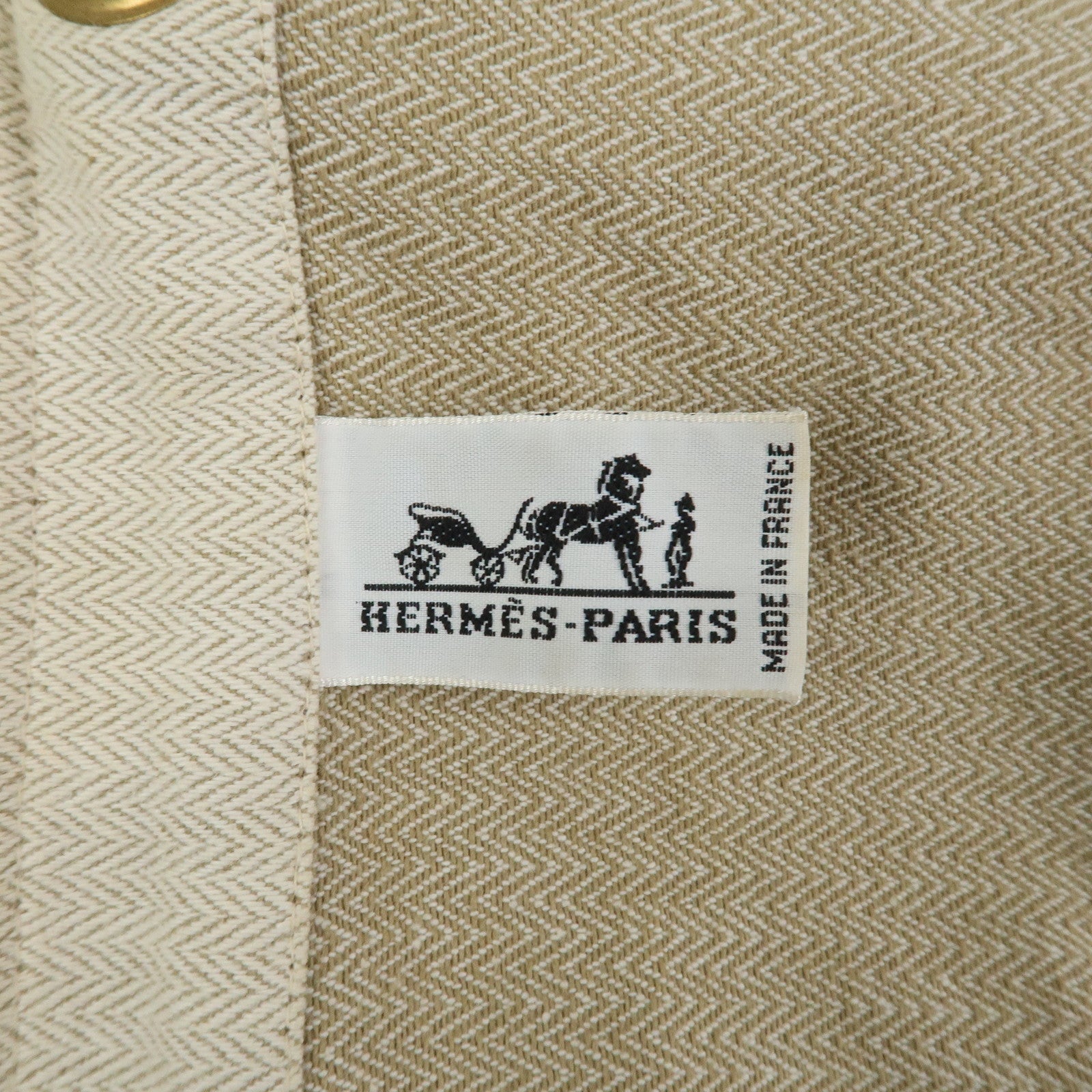 HERMES Aline GM Canvas Shoulder Bag Hand bag Natural