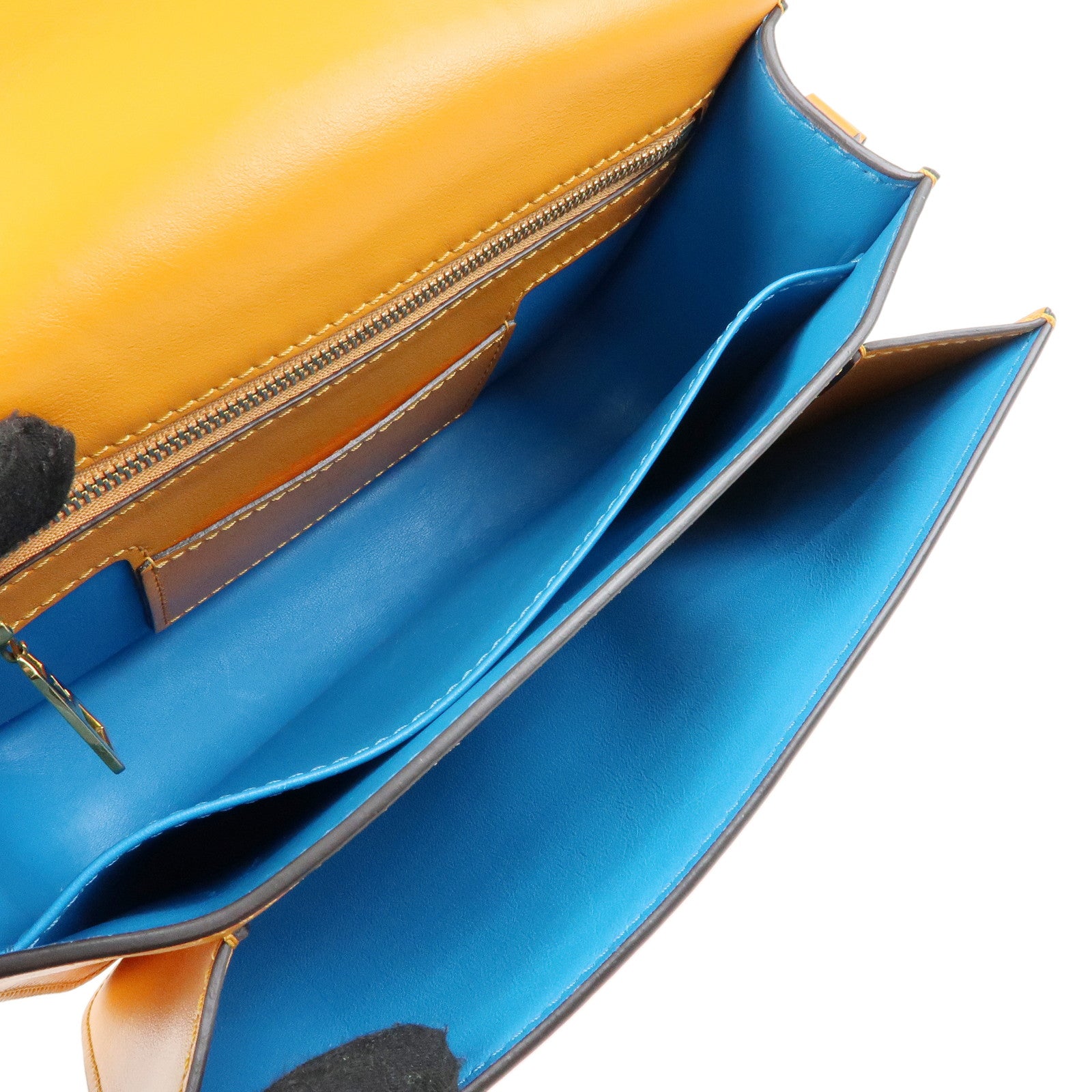 Louis Vuitton Leather Pont Neuf Shoulder Bag Orange M55946