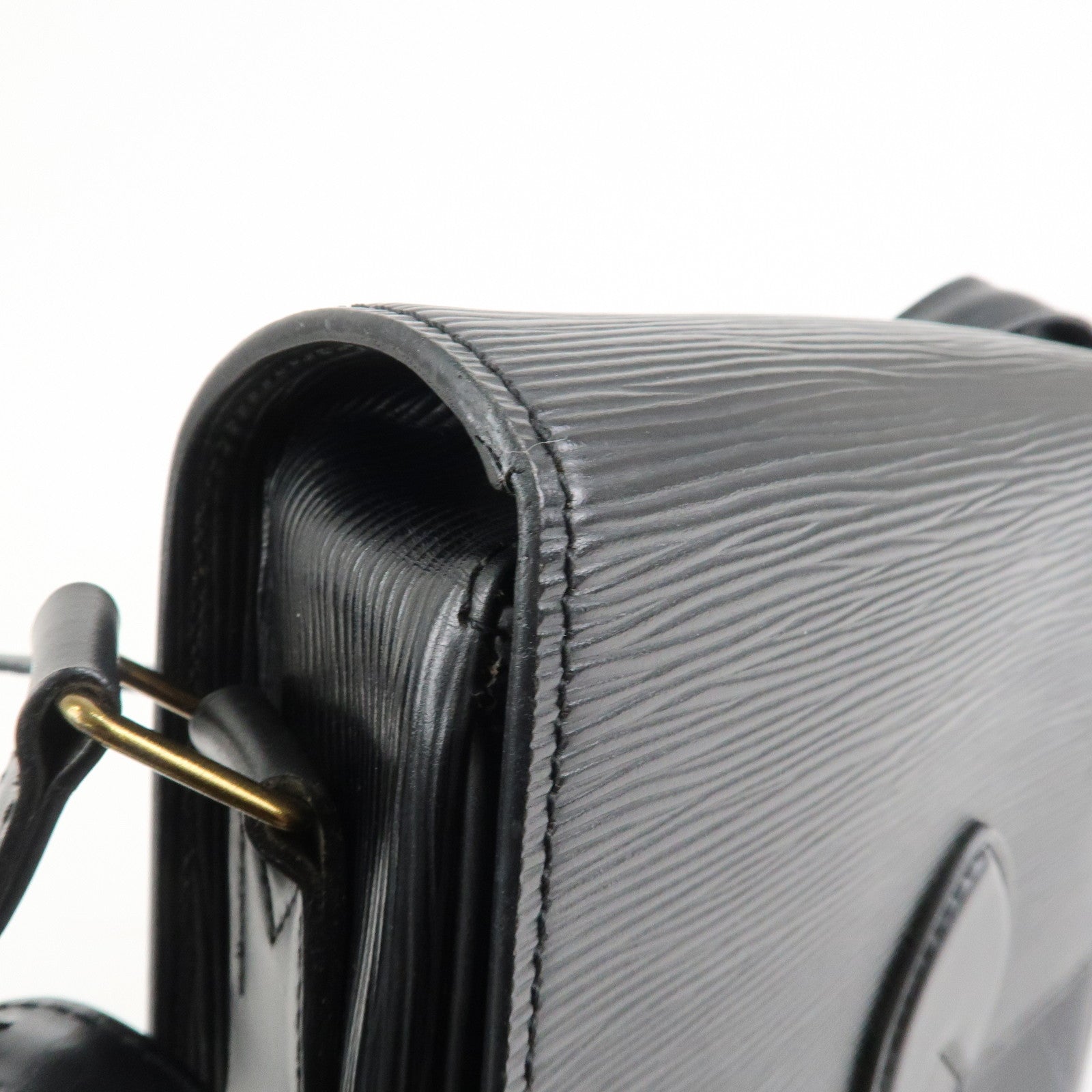 Louis Vuitton Epi Cartouchiere Shoulder Bag Noir Black M52242