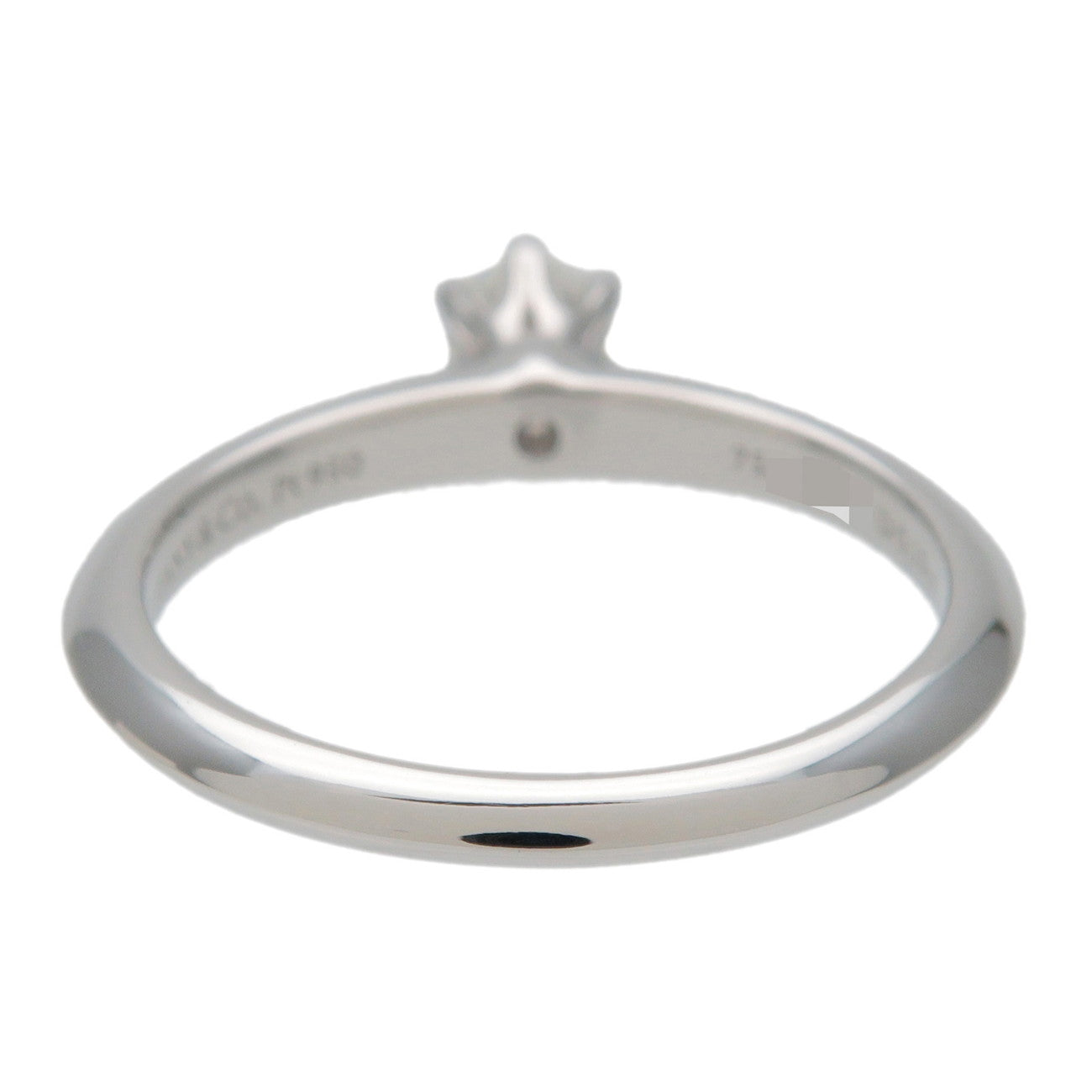 Tiffany & Co Solitaire Diamond Ring 0.19ct PT950 US4 EU47 HK8.5