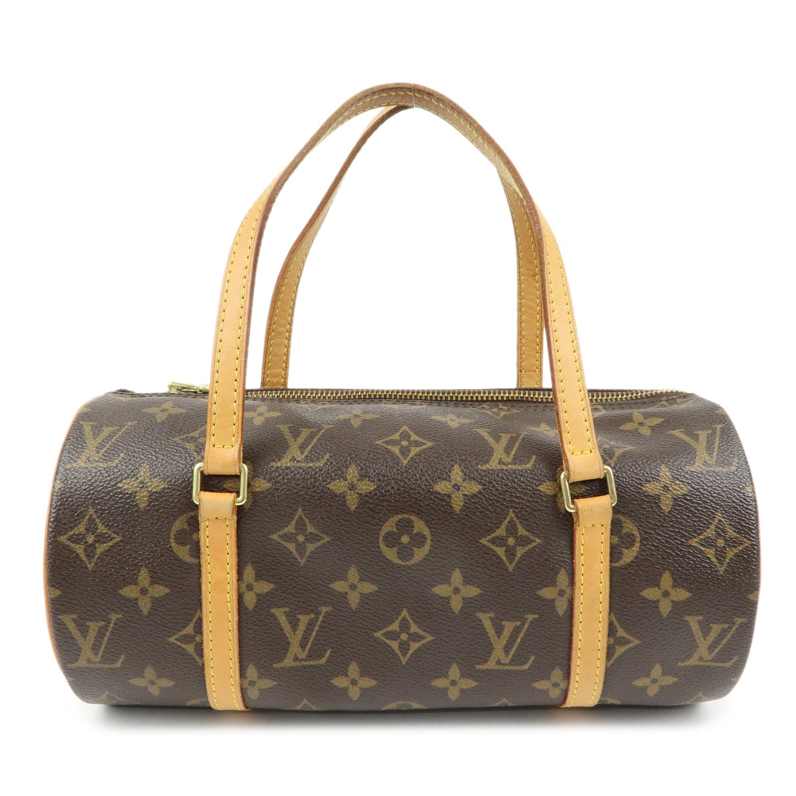 Louis Vuitton Monogram Papillon 26 Hand Bag Brown M51386