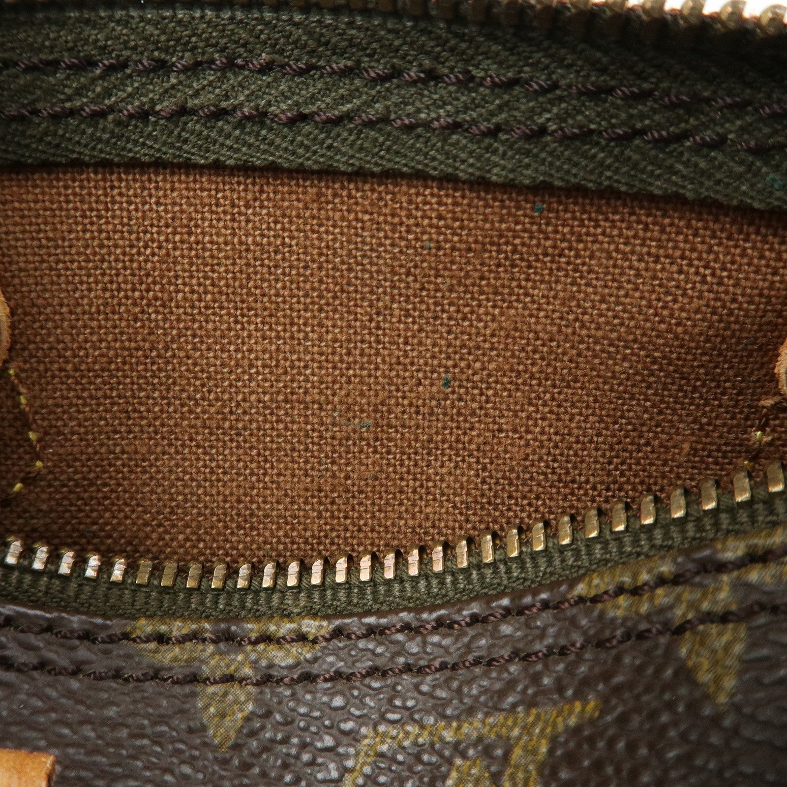 Louis Vuitton Monogram Mini Speedy Hand Bag & Strap Brown M41534