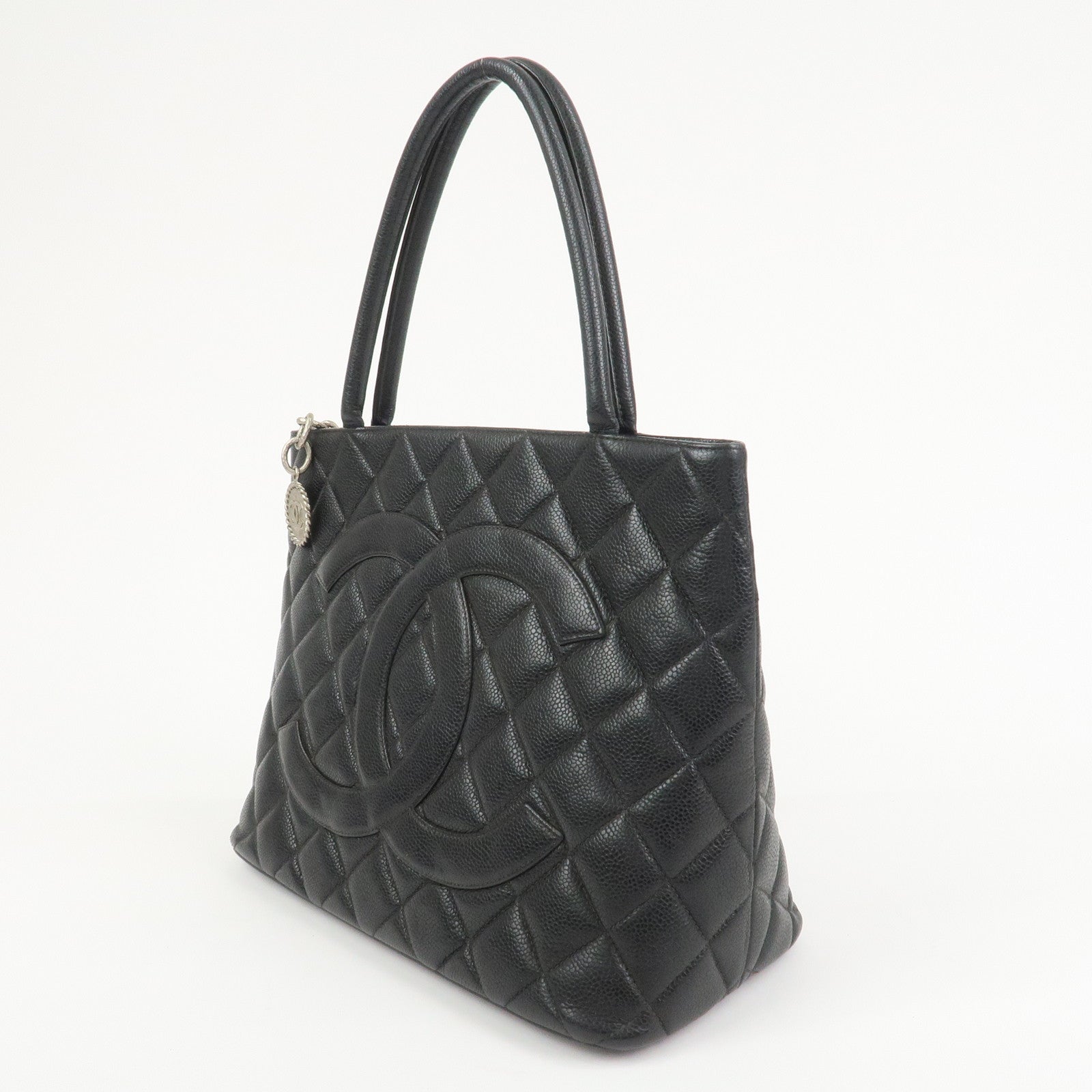 CHANEL COCO Mark Matelasse Medallion Tote Bag Hand Bag A01804