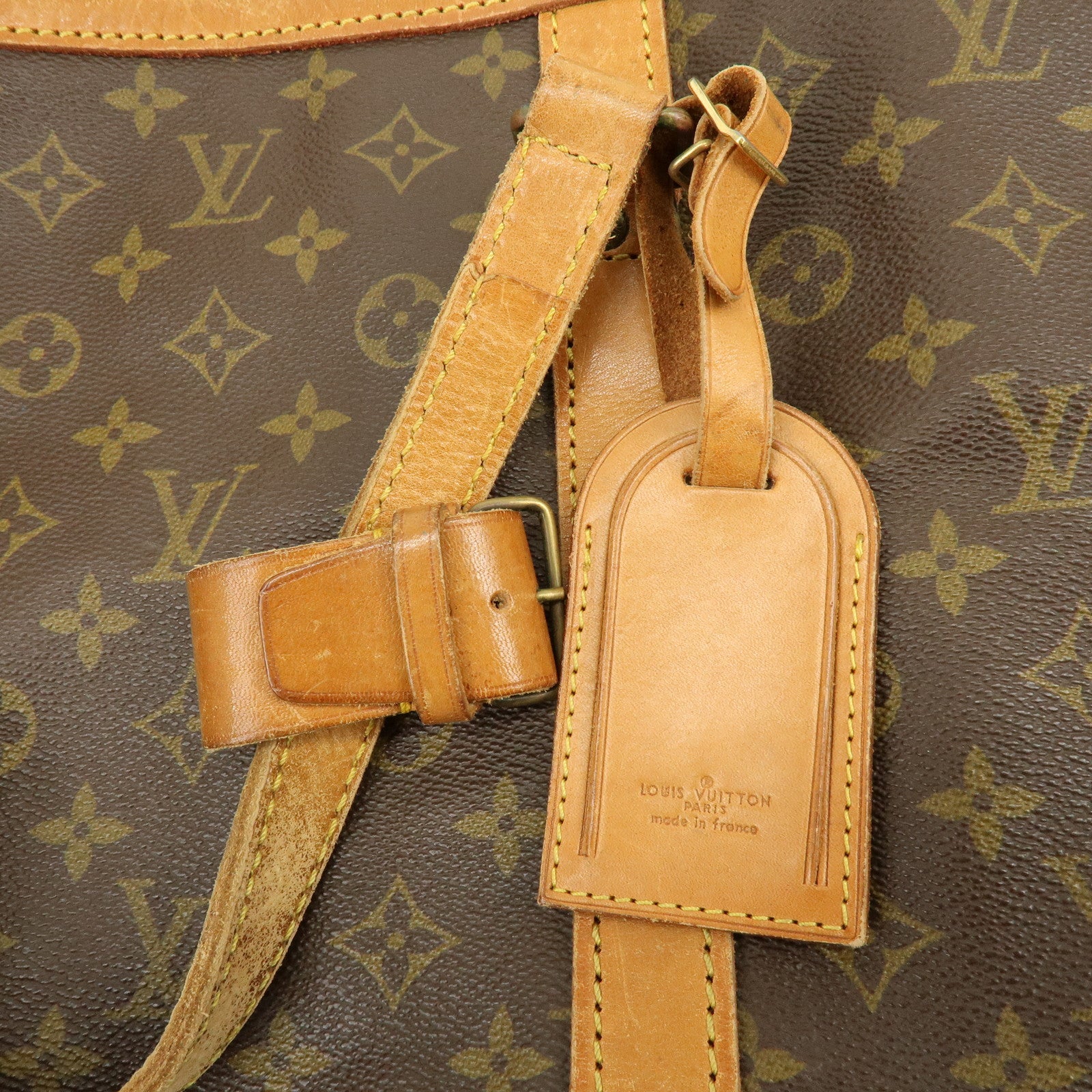Louis Vuitton Monogram Sac Souple 55 Boston Bag Brown M41622