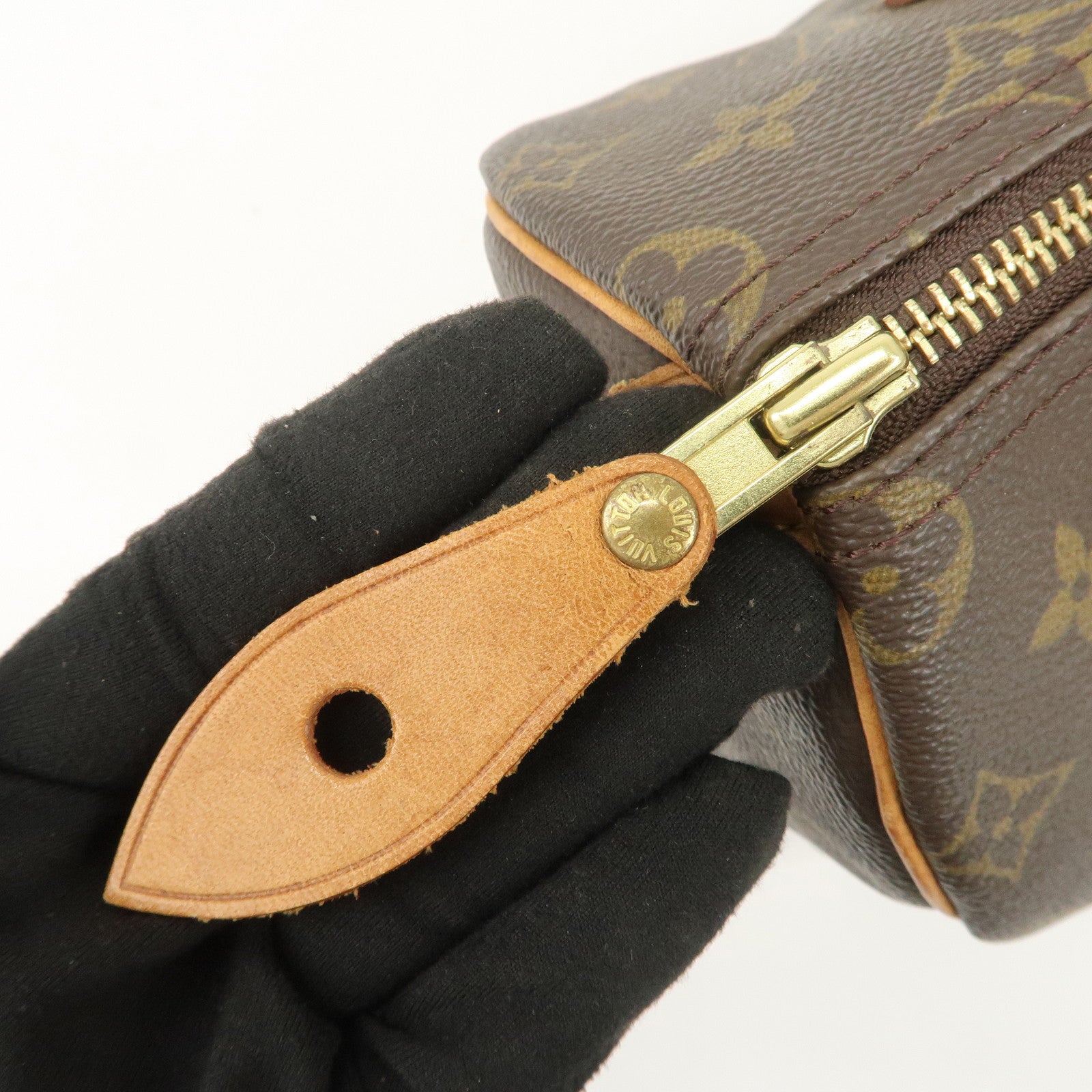 Louis Vuitton Monogram Speedy 25 Boston Bag Hand Bag Brown M41528