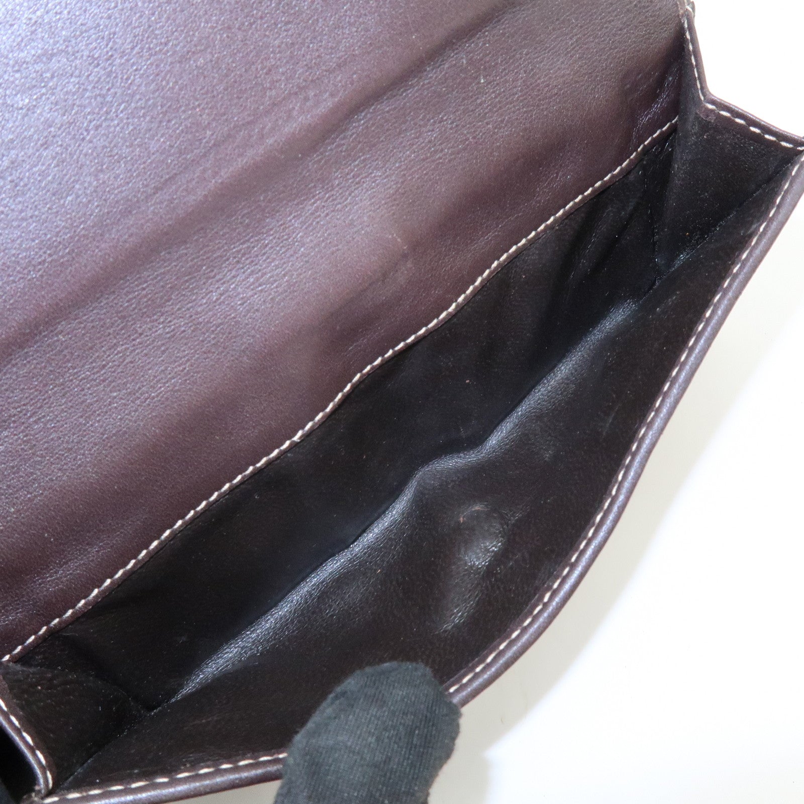 GUCCI Lovely Heart GG Canvas Leather Long Wallet Brown 245723