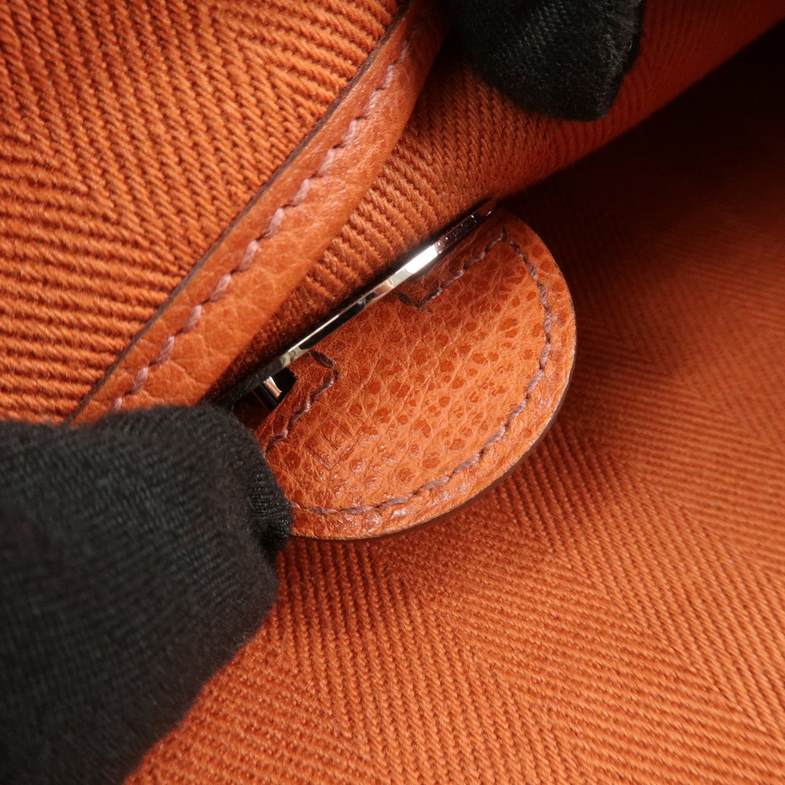 HERMES Sac Colorado MM Toile H Leather □I Stamped Shoulder Bag