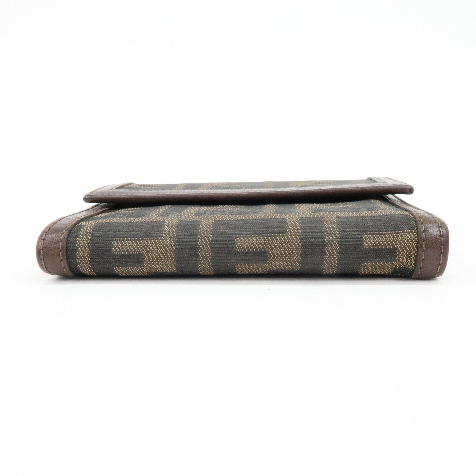 FENDI Zucca Set of 2 Canvas Compact Wallet Long Wallet 30729