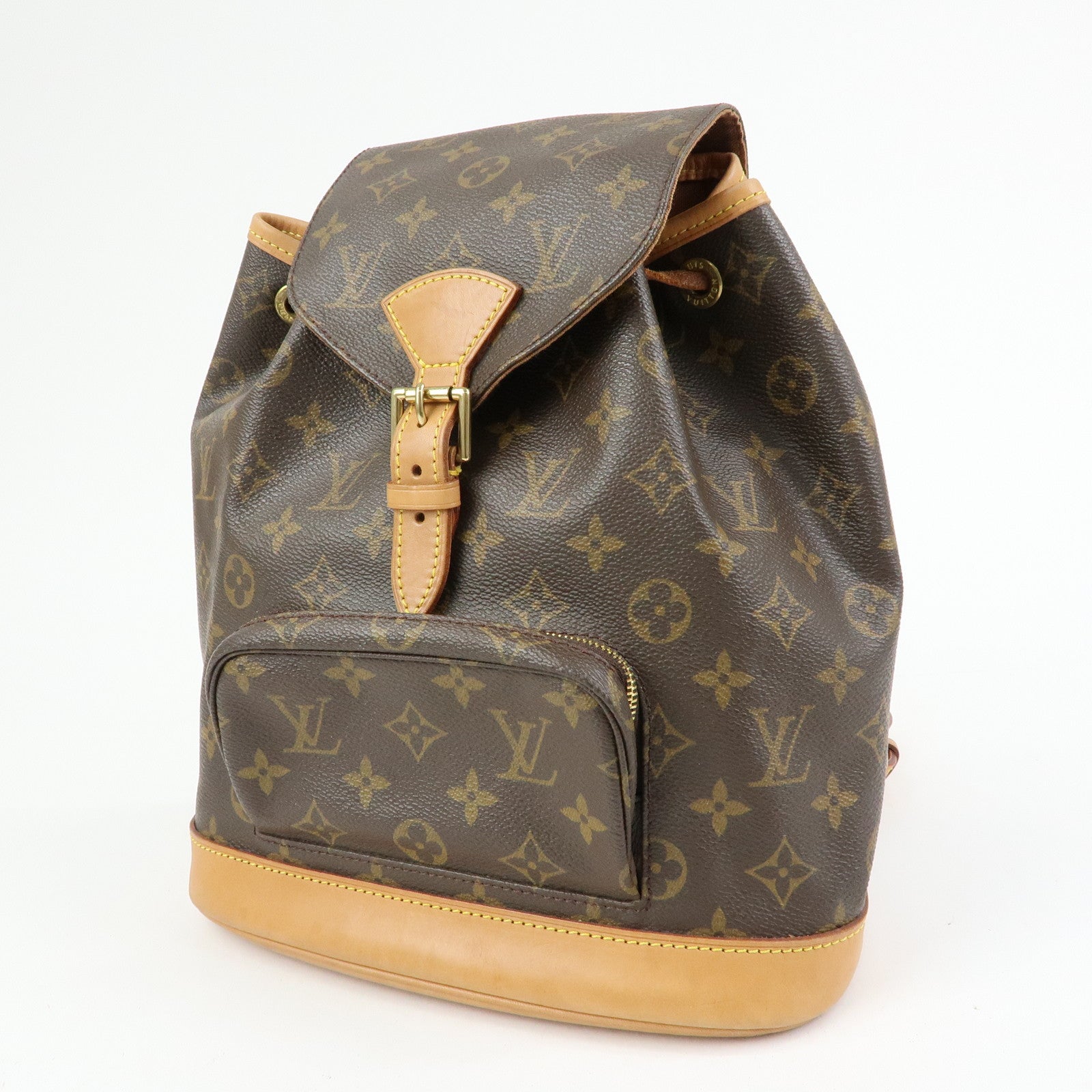 Louis Vuitton Monogram Montsouris MM Backpack Rucksack Brown M51136