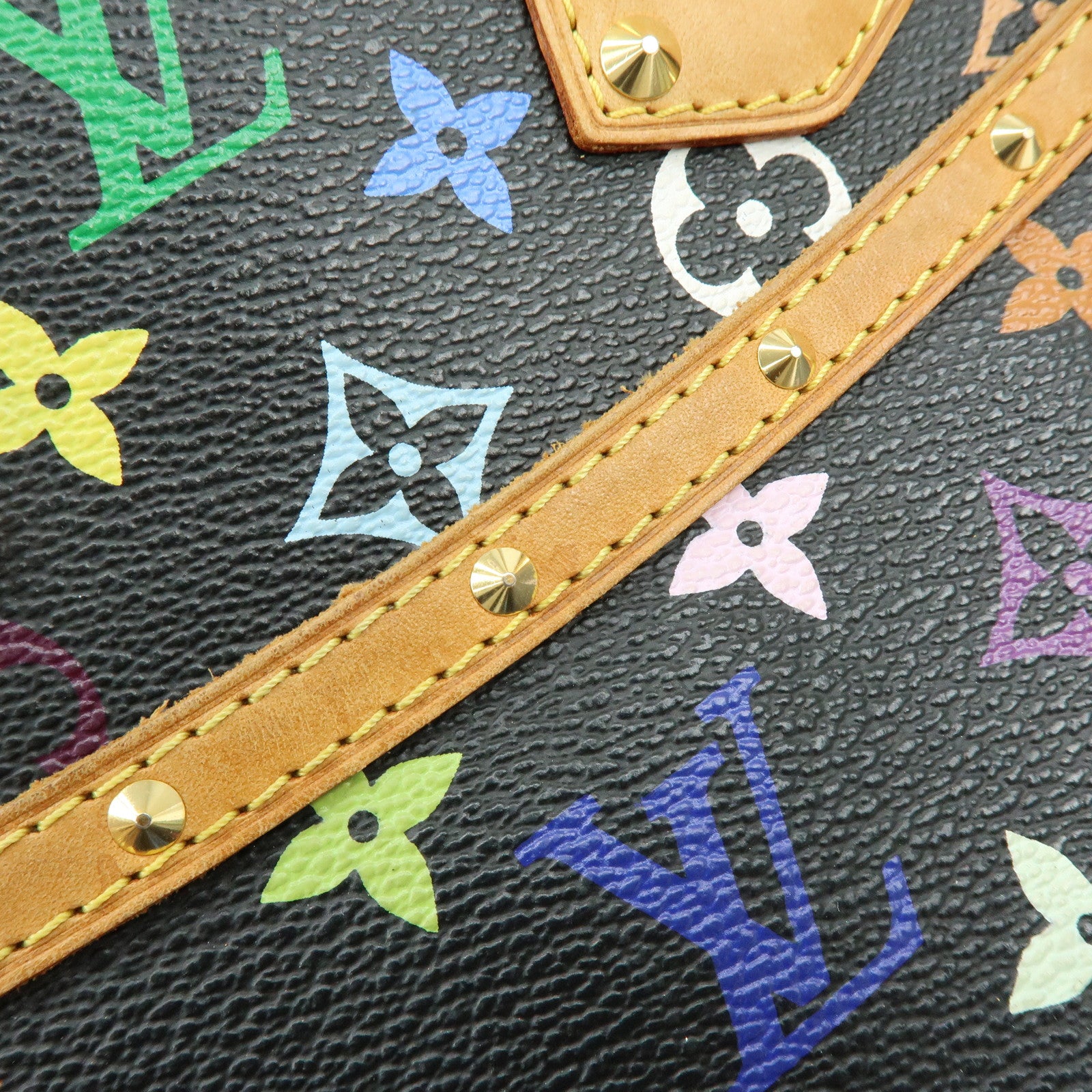 Louis Vuitton Monogram Trouville Multicolor Hand Bag Noir M92662