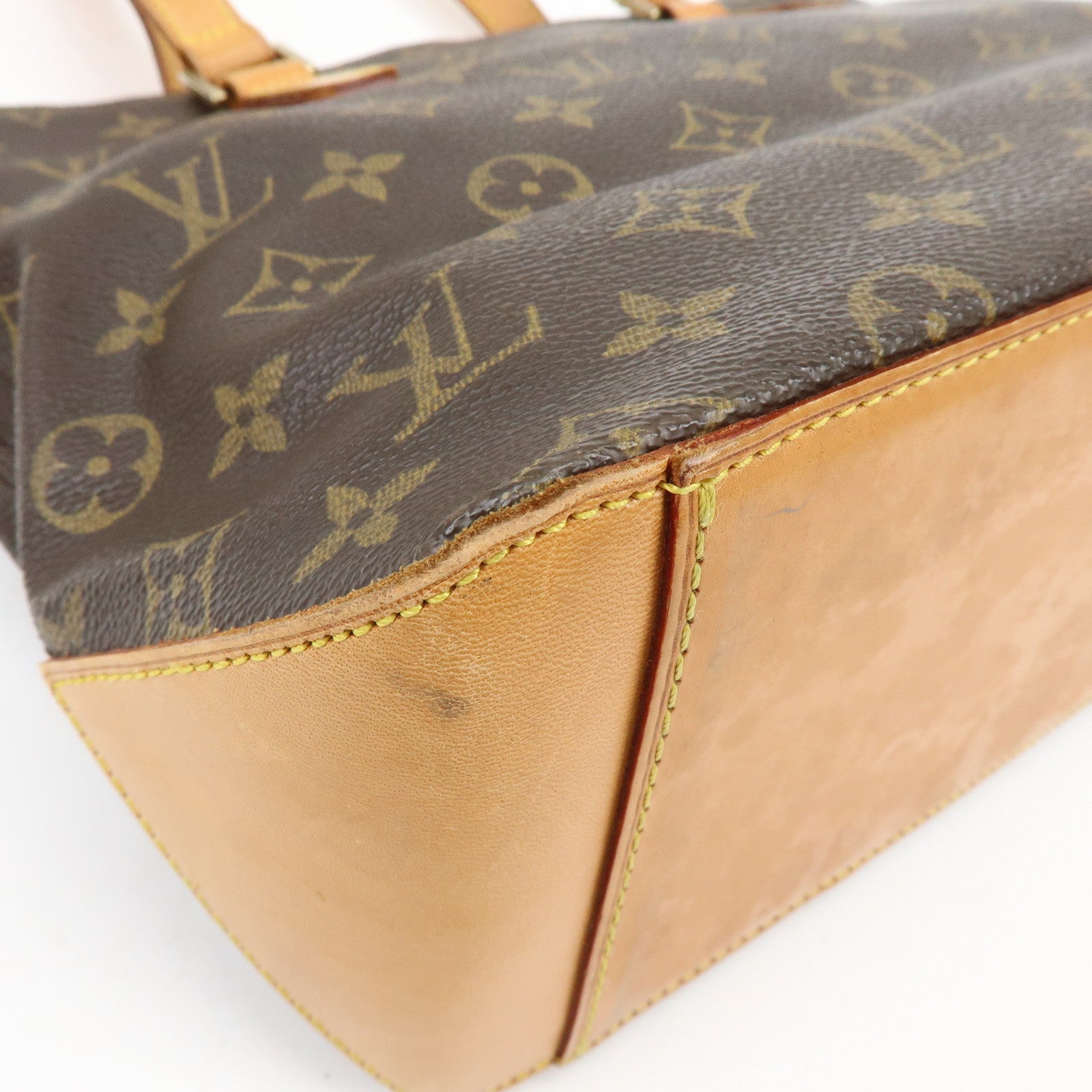 Louis Vuitton Monogram Cabas Piano Tote Bag Hand Bag Brown M51148