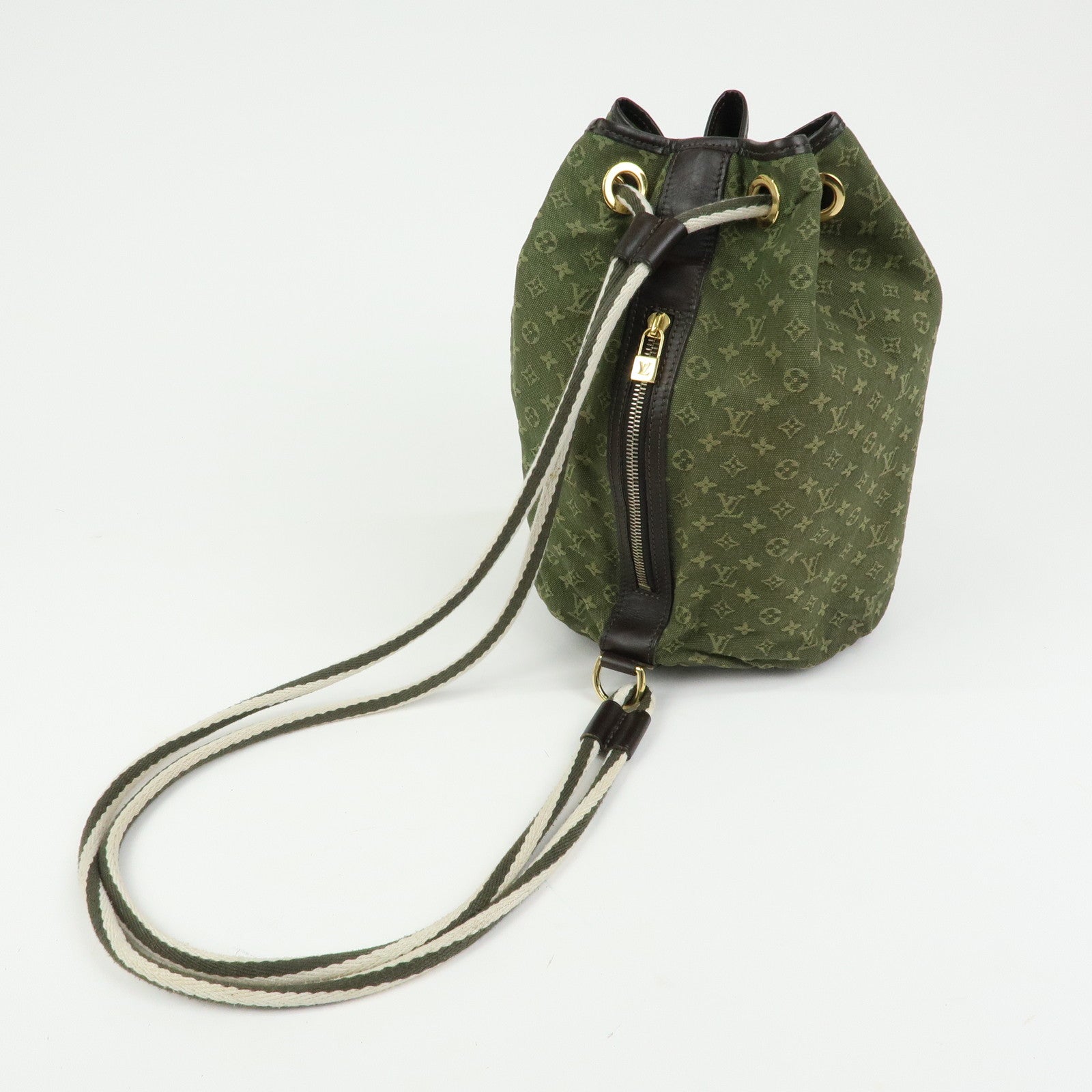 Louis Vuitton Betsy Monogram Mini Canvas Leather Shoulder Bag Khaki