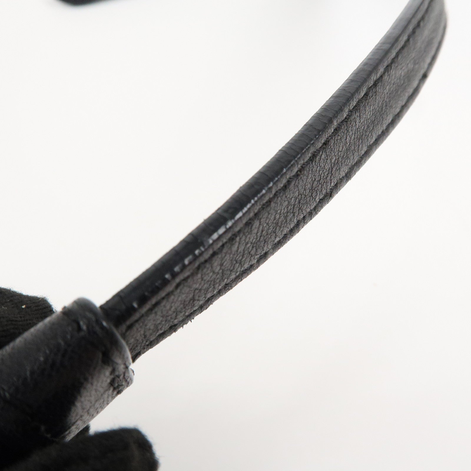 LOEWE Anagram Leather Amazona Fusta 2Way Shoulder Bag Black