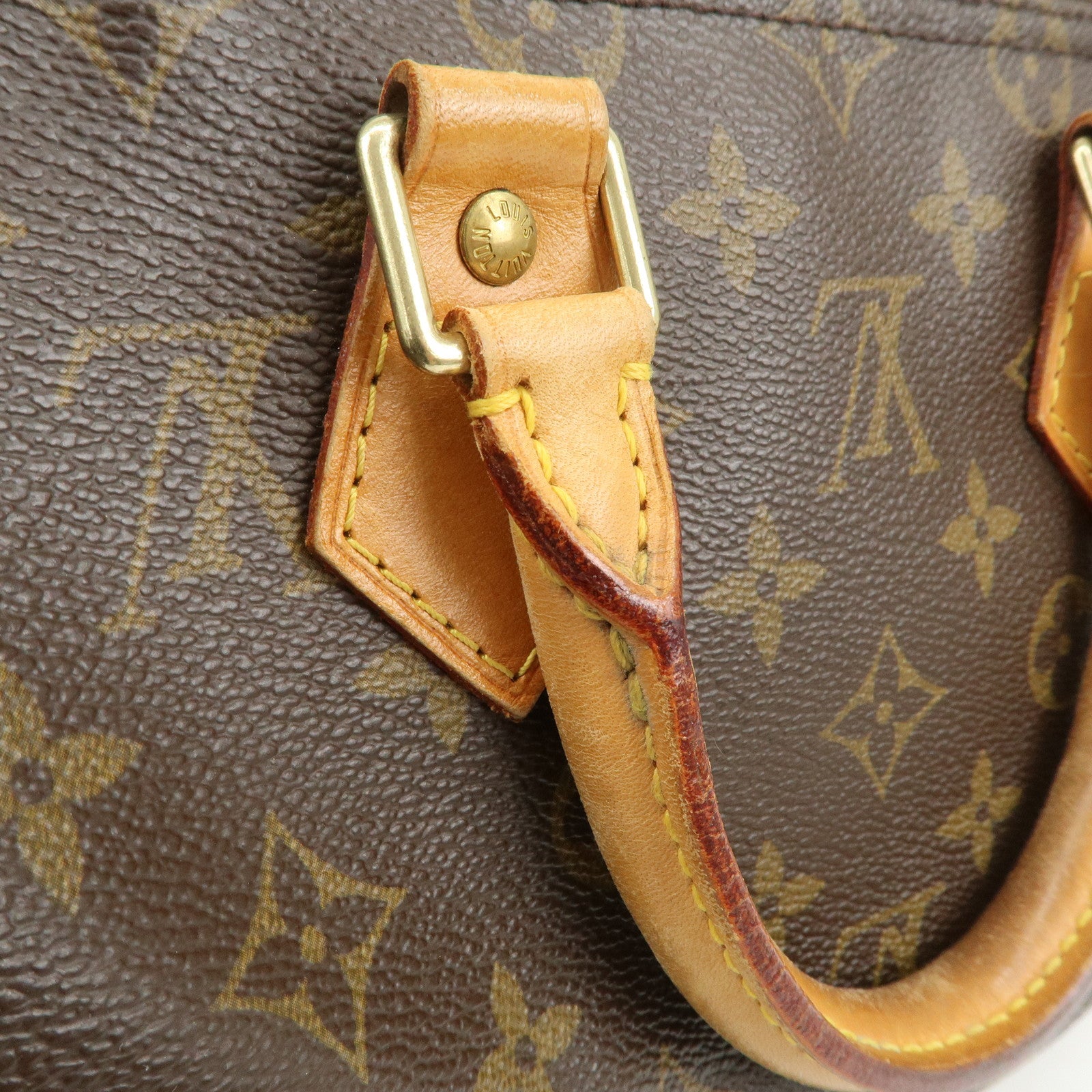 Louis Vuitton Monogram Speedy 25 Boston Bag Hand Bag Brown M41528