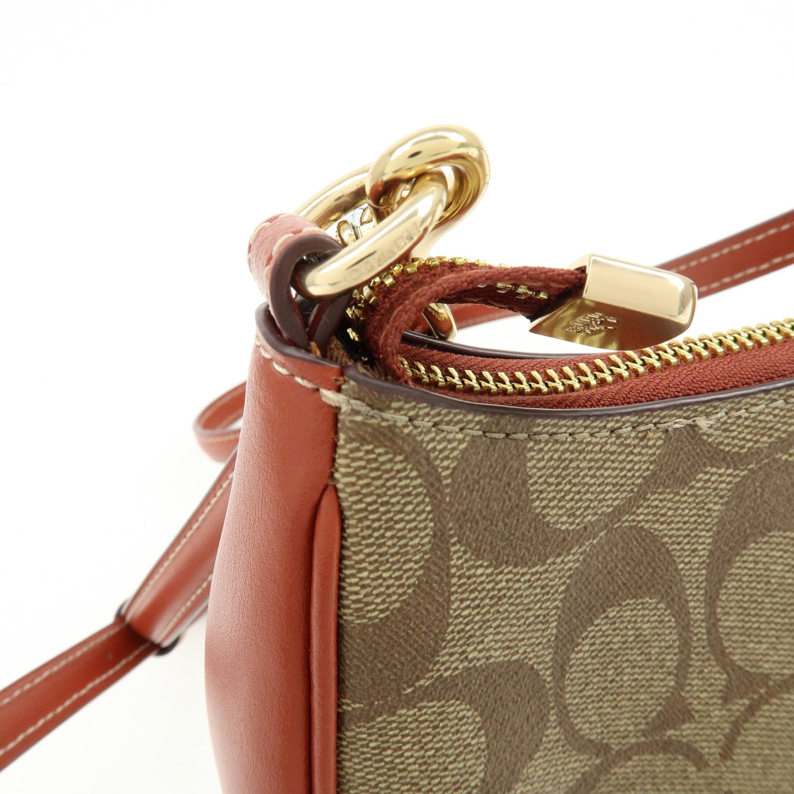 COACH PEANUTS Teri Signature PVC Leather Shoulder Crossbody Bag