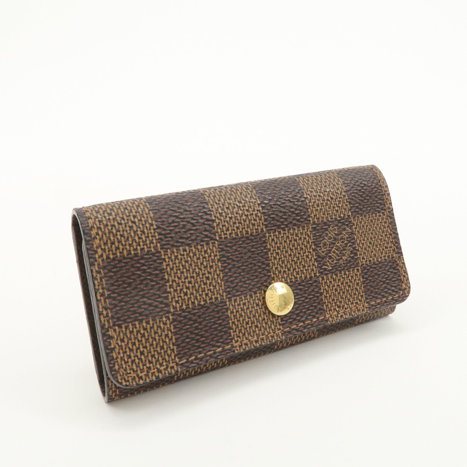Louis Vuitton Damier Multicles 4 Key Case Damier Ebene Brown N62631