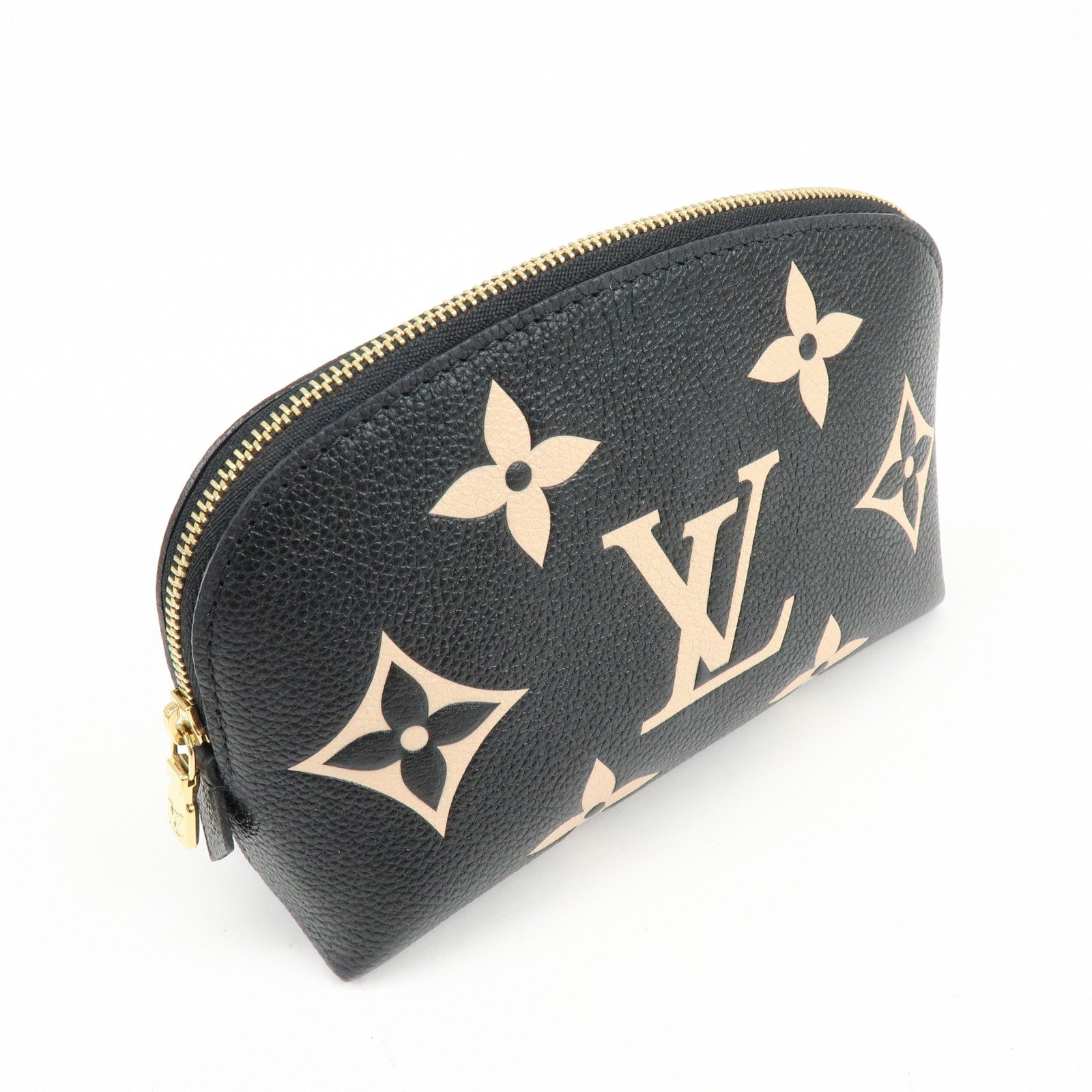 Louis Vuitton Bicolor Monogram Empreinte Cosmetic Pouch Noir M59086
