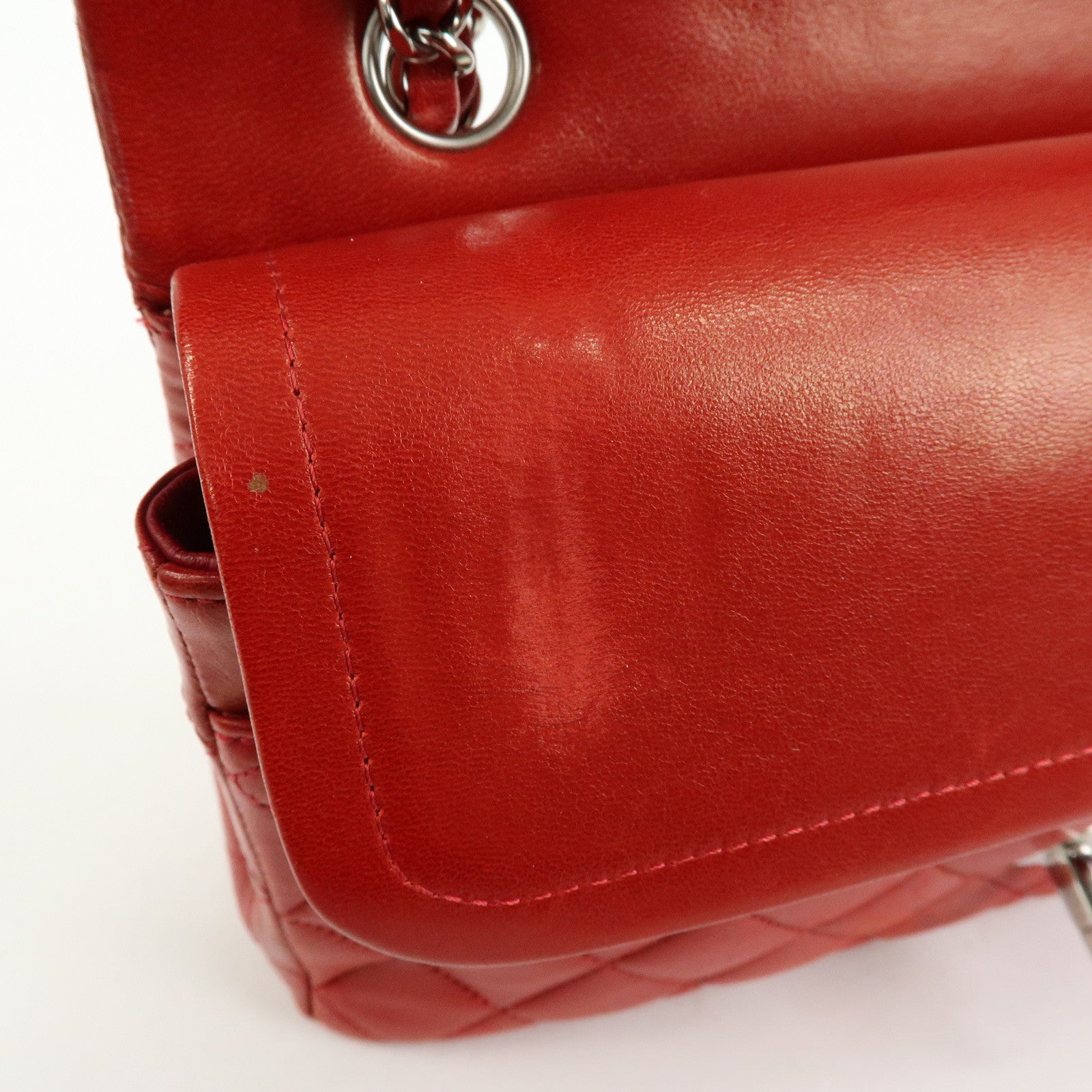 CHANEL COCO Mark Matelasse 25 Double Flap Chain Shoulder Bag A01112