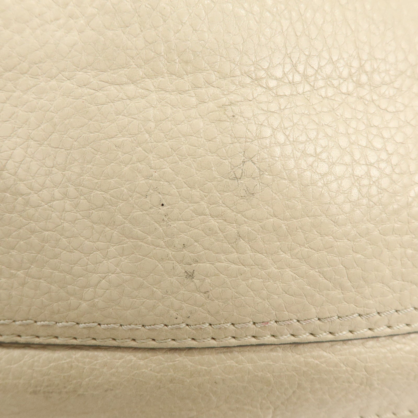 Chloe Paddington Leather Tote Bag Hand Bag White