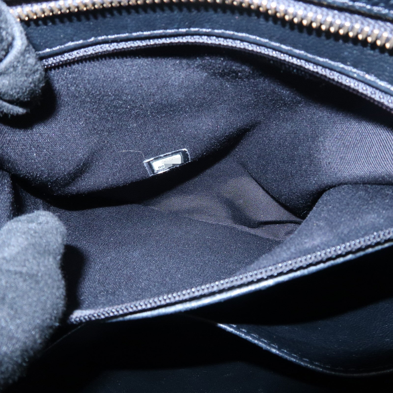 CHANEL Matelasse COCO Mark Medallion Tote Bag Hand Bag Black A01804