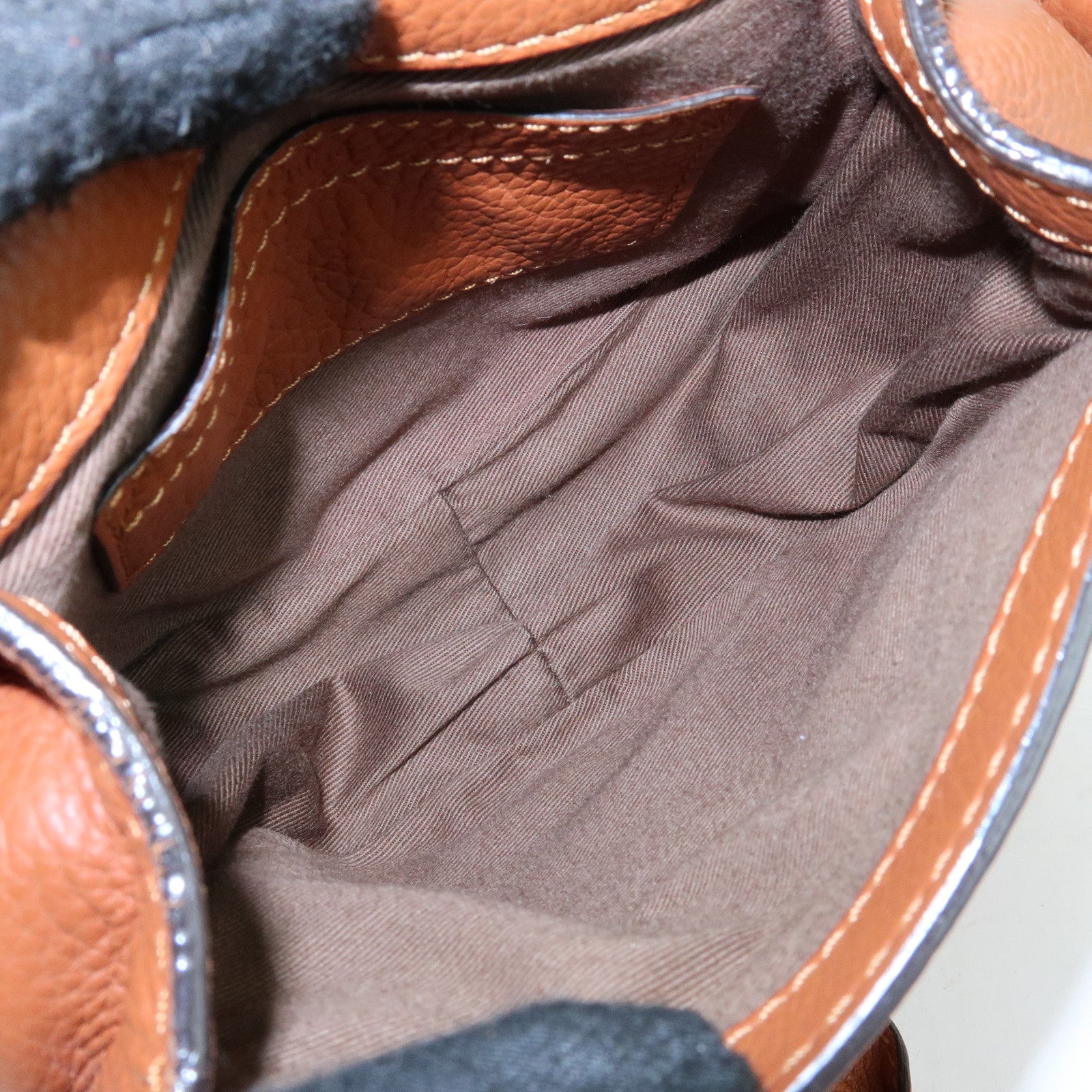 Chloe Marcie Leather Shoulder Bag Crossbody Bag Brown