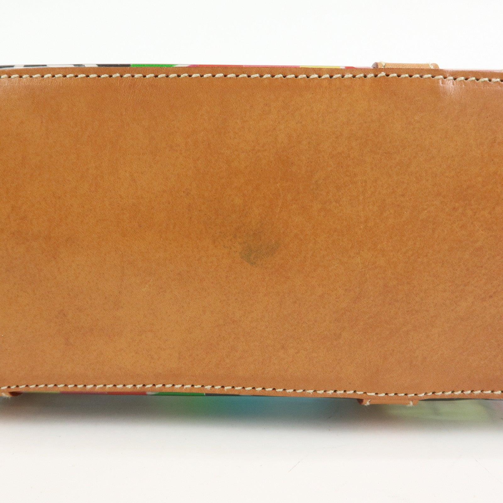 PRADA Venetian Print PVC Leather Tote Bag Clear Multicolor BR2515