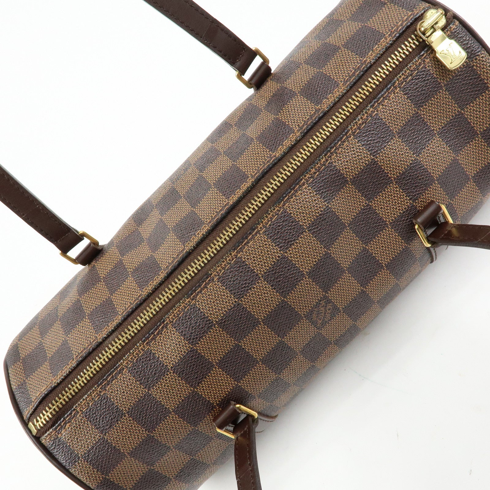 Louis Vuitton Damier Ebene Papillon 30 Hand Bag Brown N51303