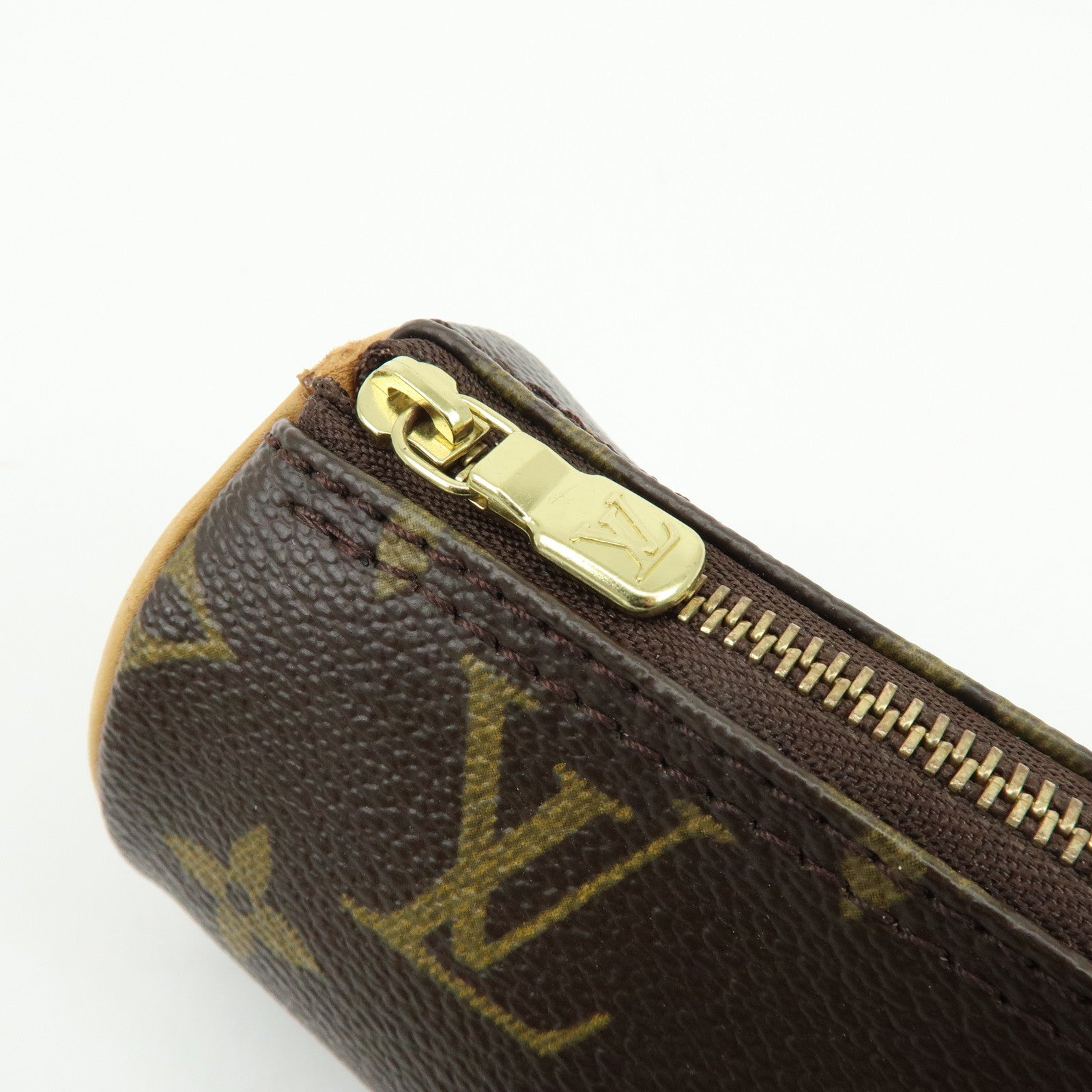 Louis Vuitton Monogram Set of 2 Mini Pouch for Papillon Bag Brown