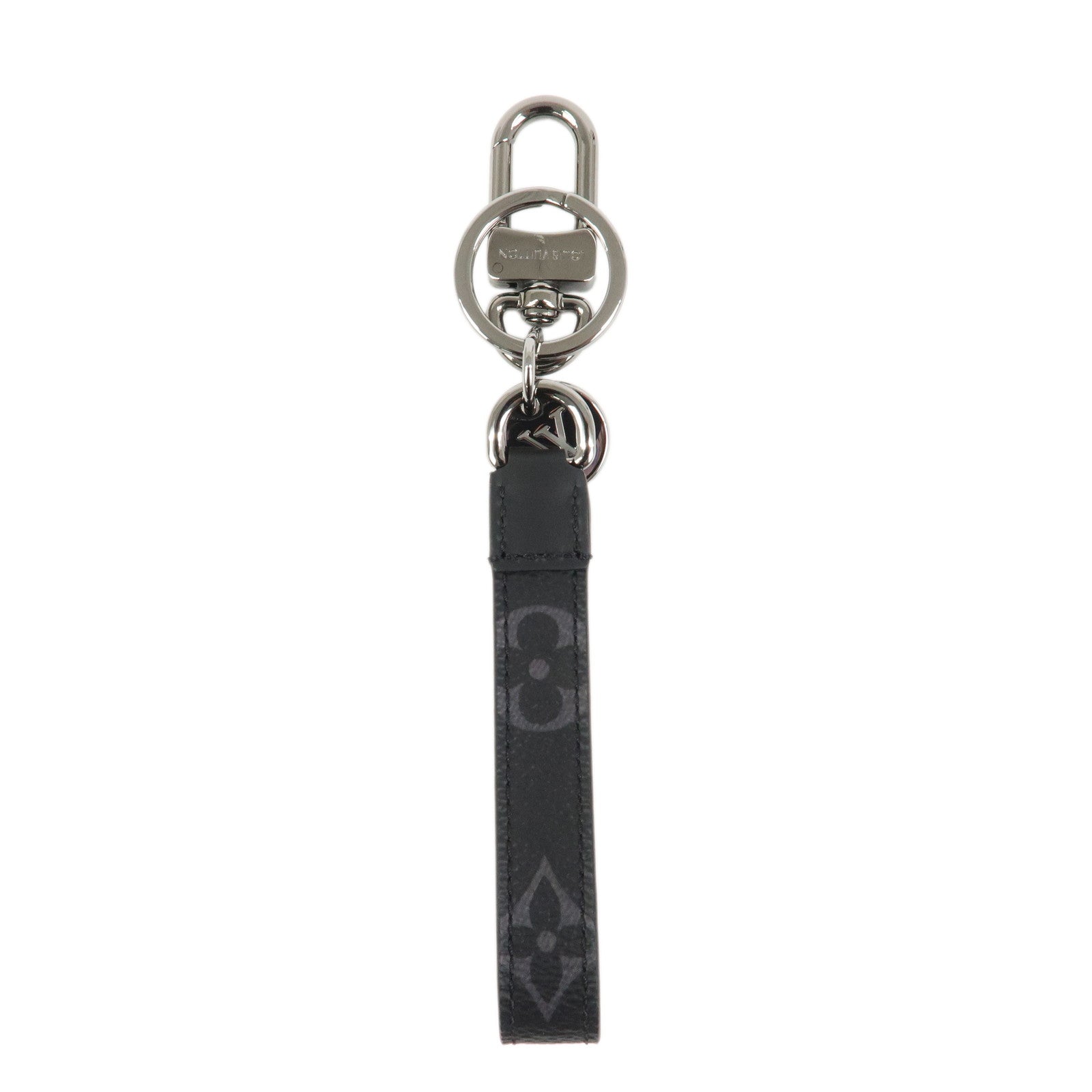 Louis Vuitton Monogram Eclipse Porte Cles Dragonne Key Chain M61950