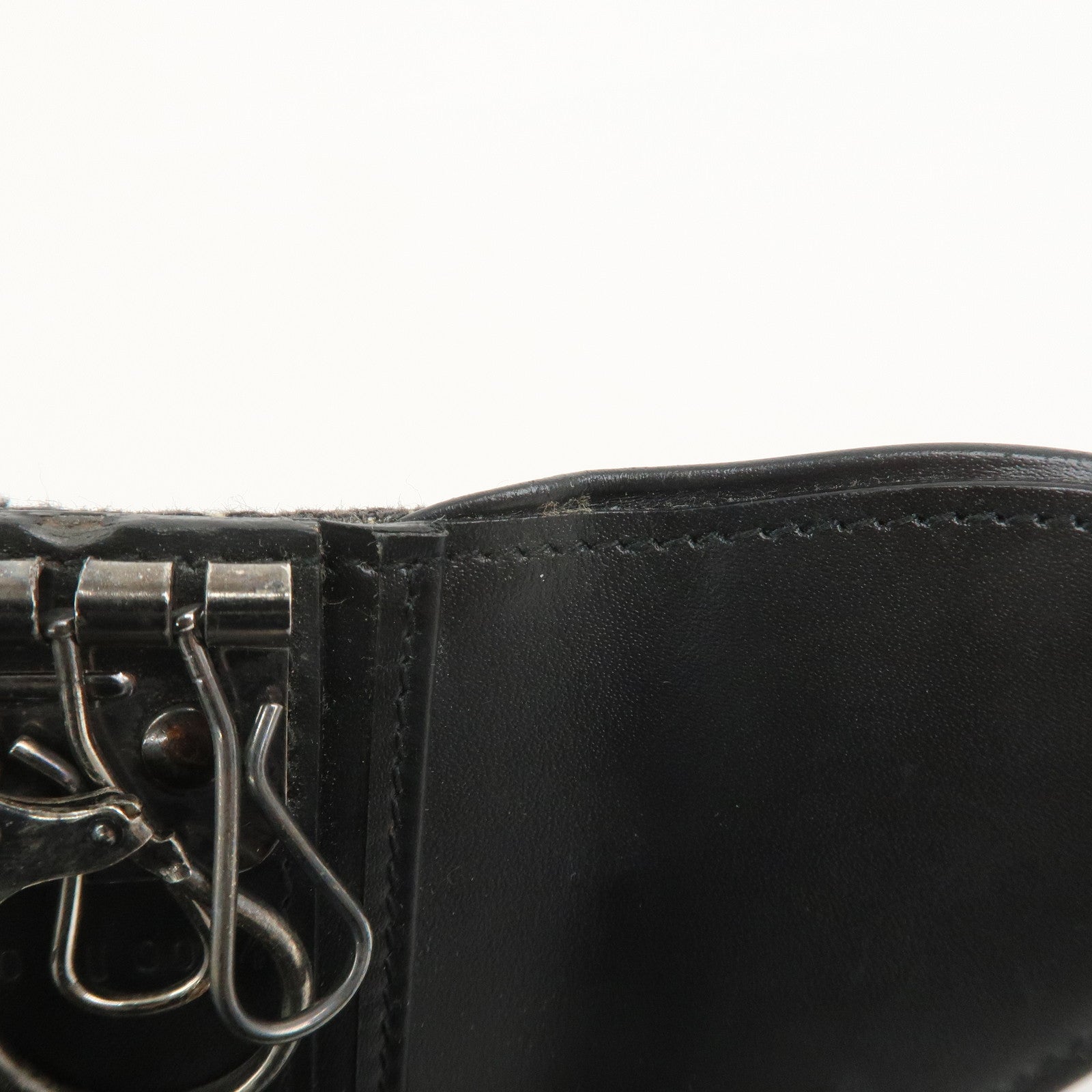 Christian Dior Trotter Jacguard Canvas Saddle 6 Rings Key Case