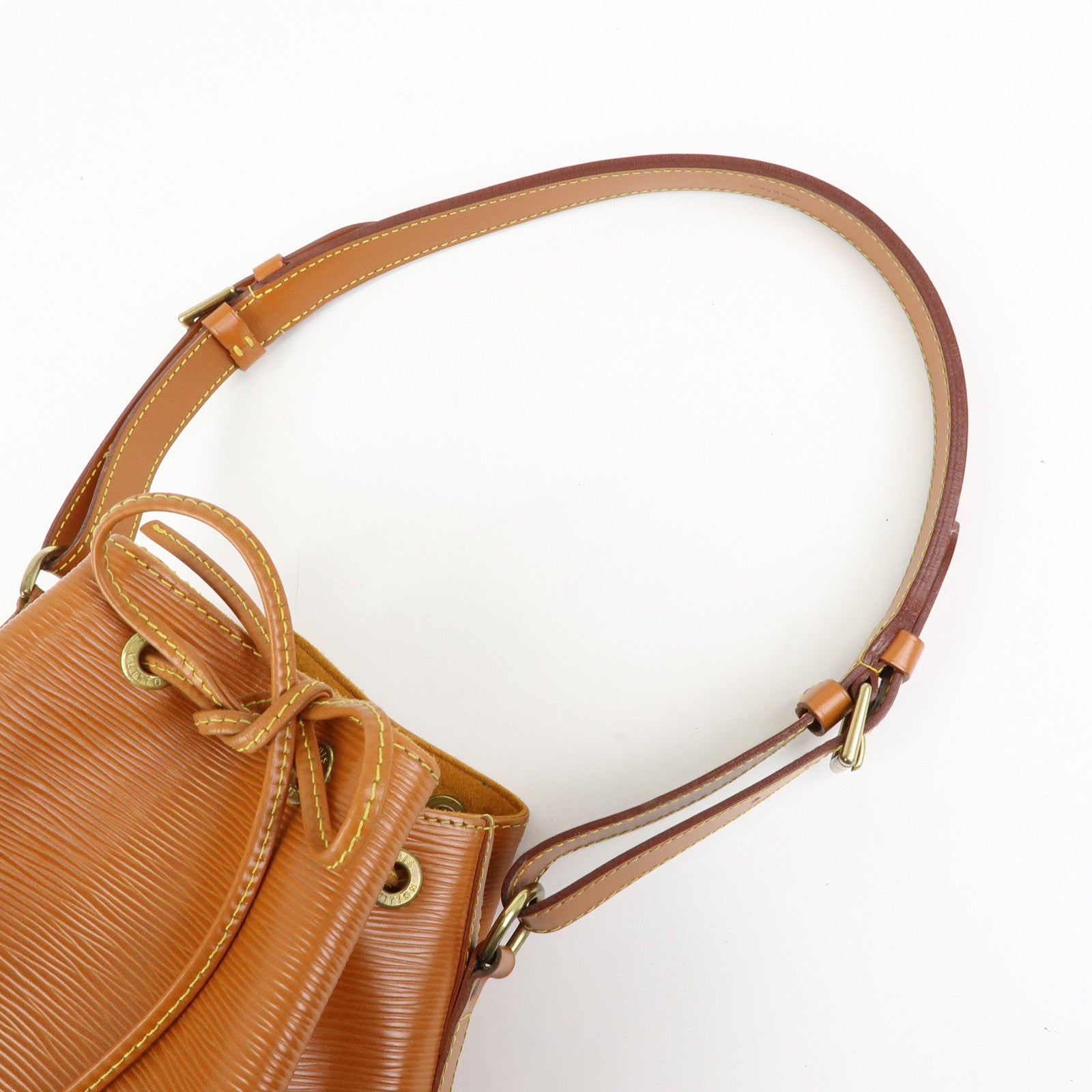 Louis Vuitton Epi Leather Petit Noe Shoulder Bag Zipang Gold M44108