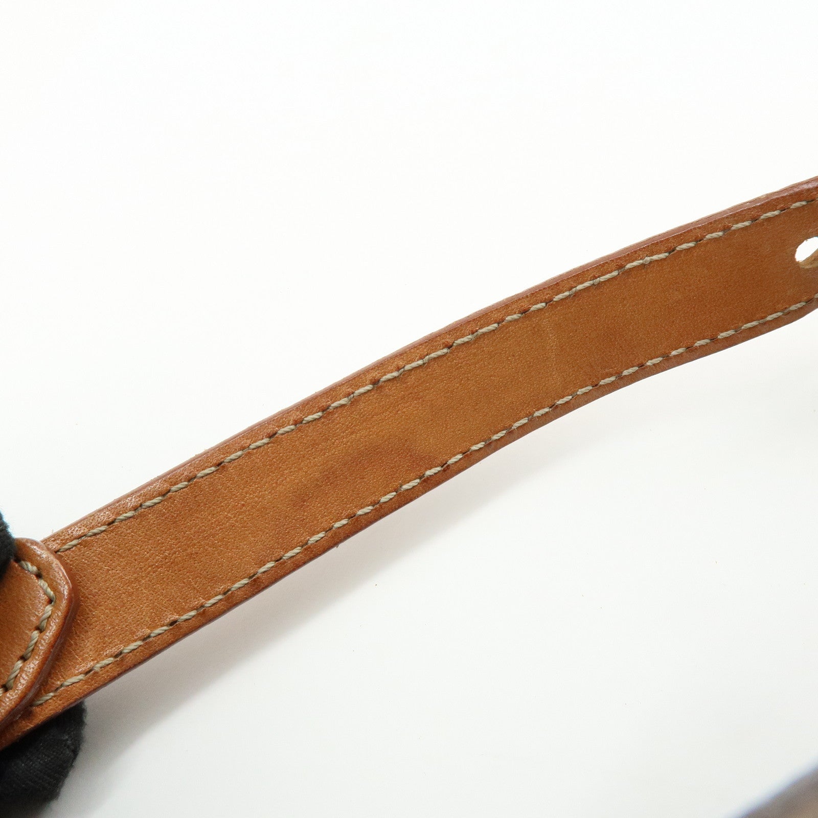 CELINE Macadam PVC Leather Hand Bag Brown