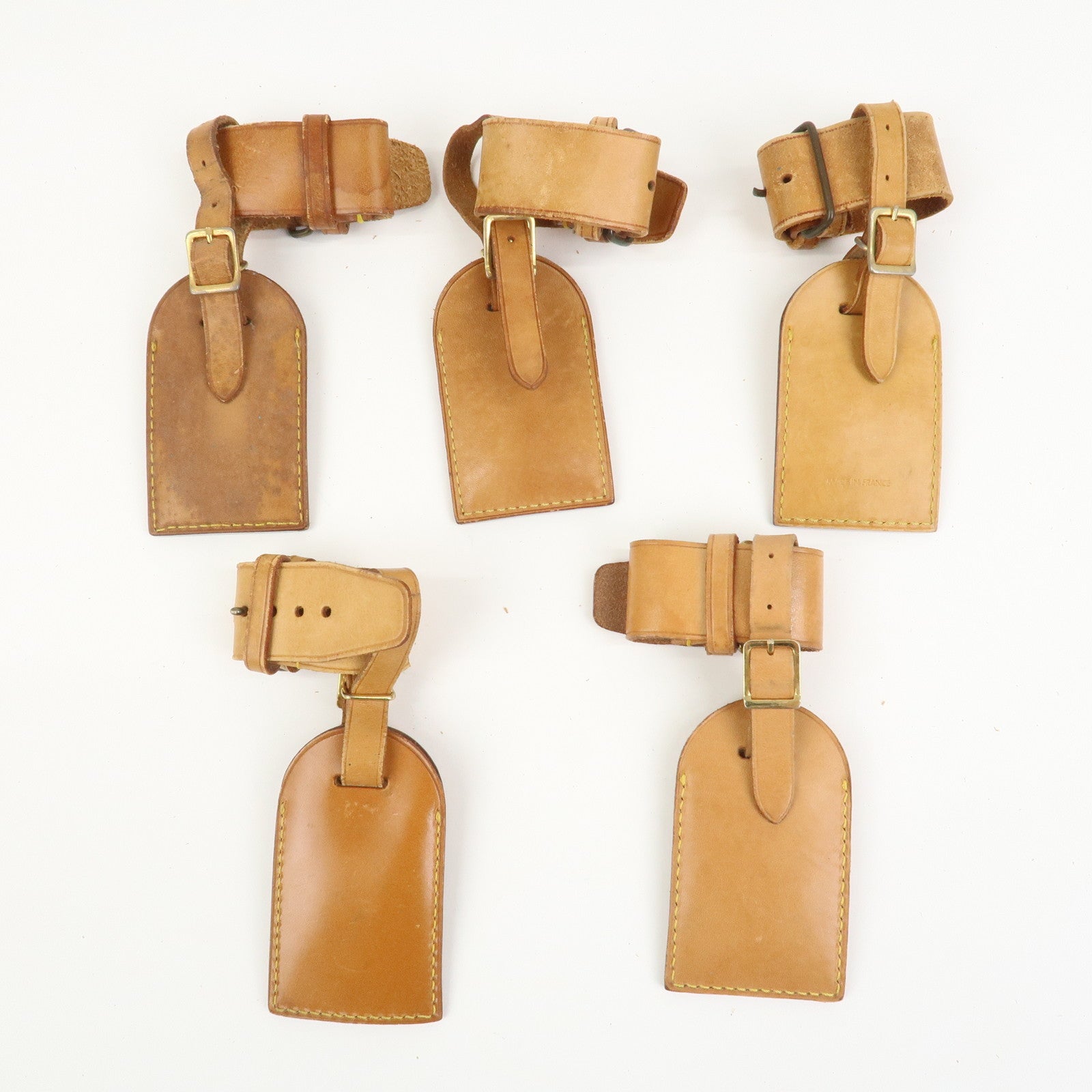 Louis Vuitton Set Of 20 Leather Name Tag & Poignet