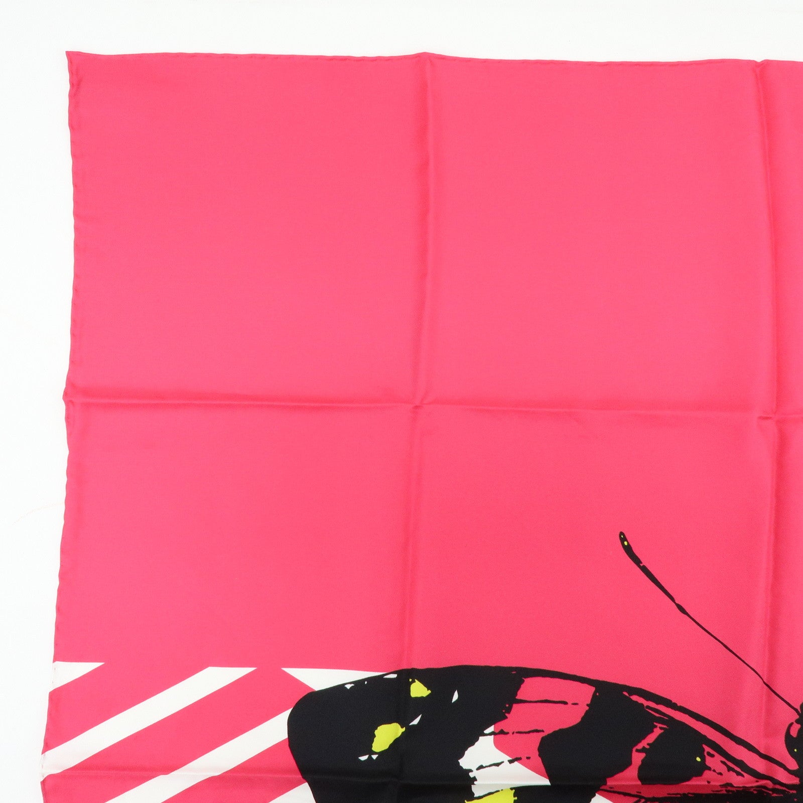 Christian Dior Silk 100% Butterfly Scarf Pink Blue