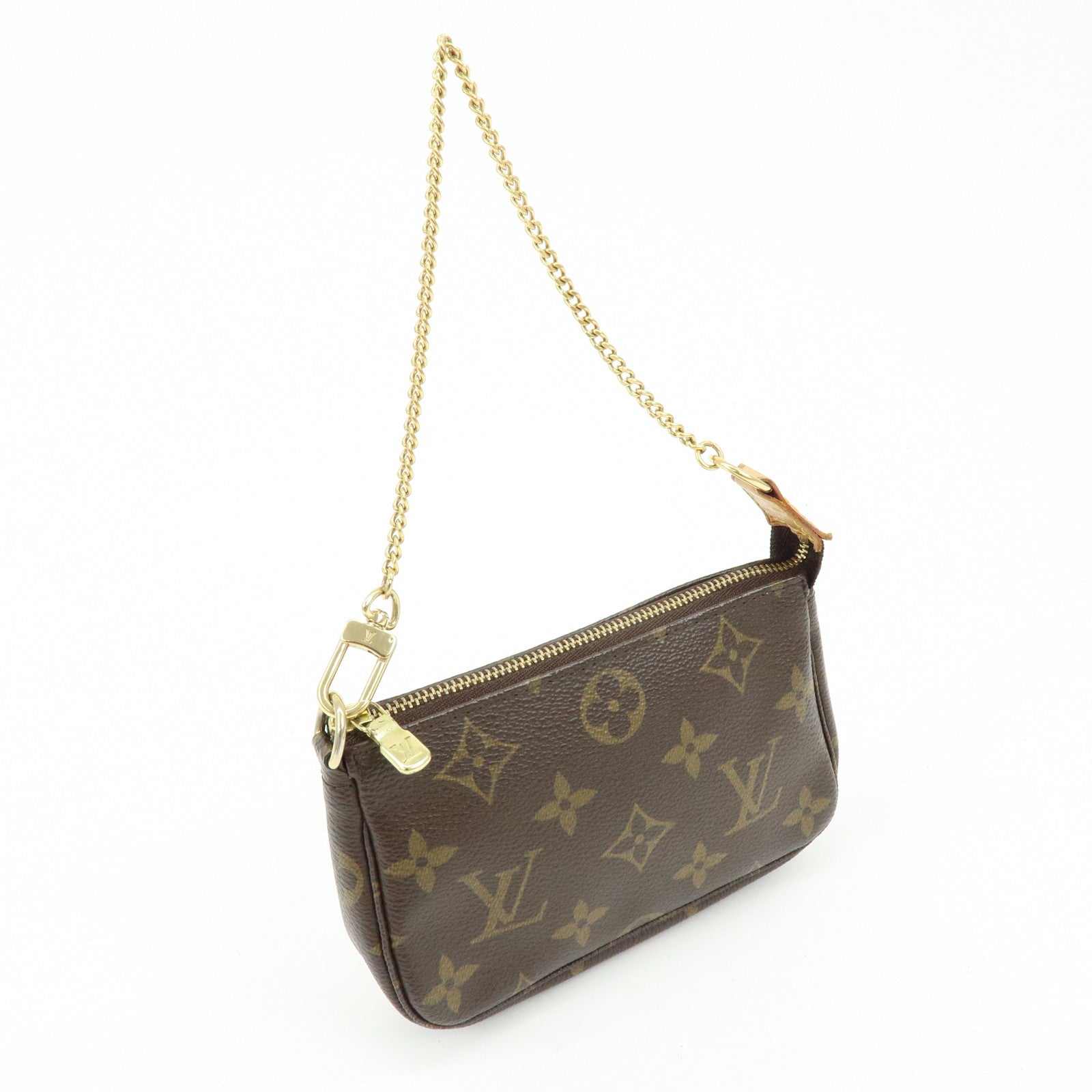 Louis Vuitton Monogram Mini Pochette Accessoires Hand Bag M58009