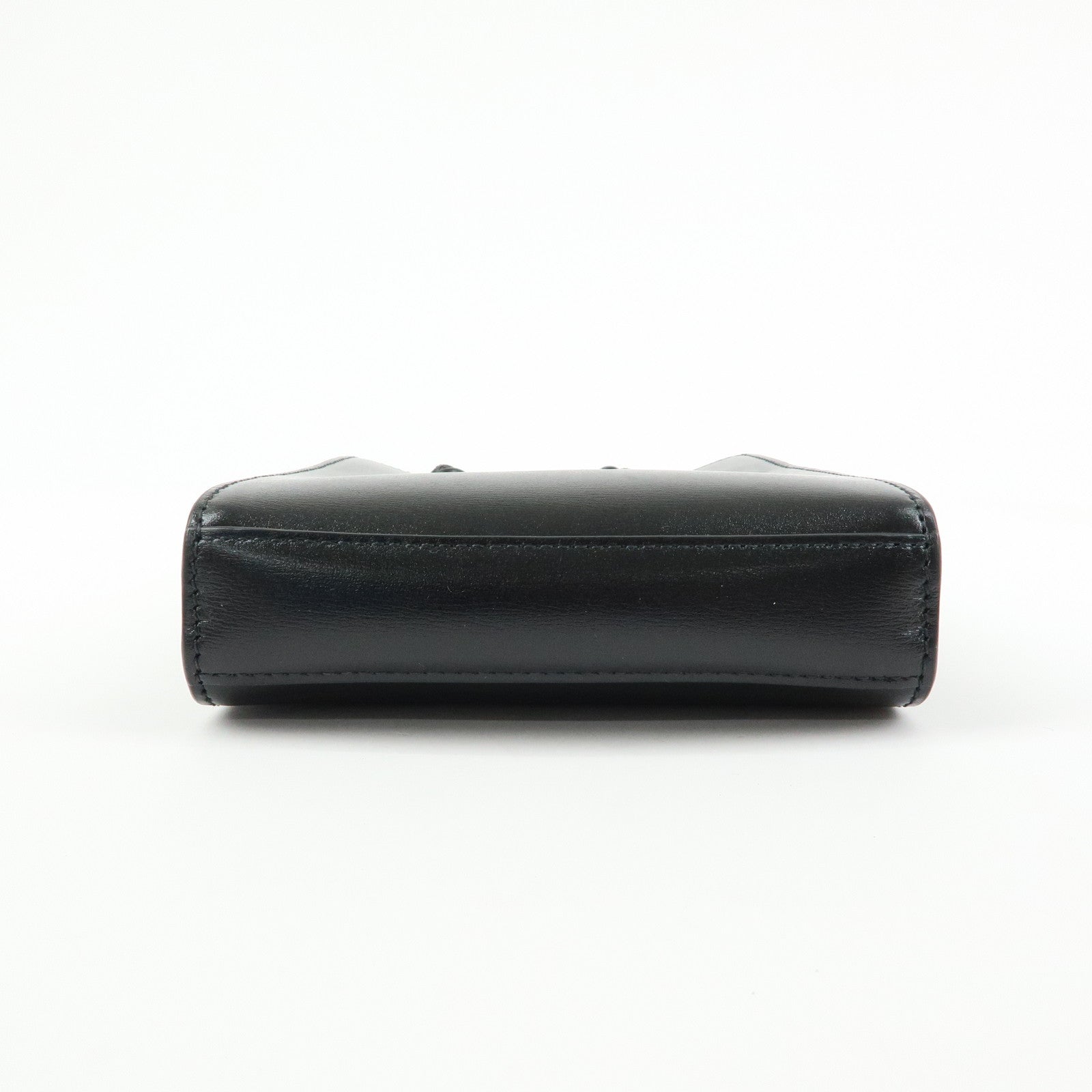 JIL SANDER Tangle Leather Small Shoulder Bag Crossbody Bag Black
