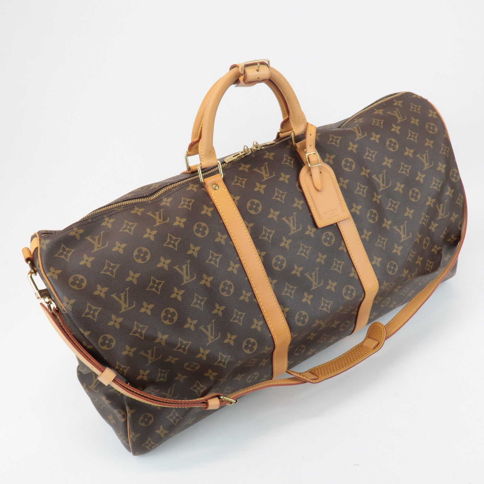 Louis Vuitton Monogram Keep All Bandouliere 60 Boston Bag M41412 Used