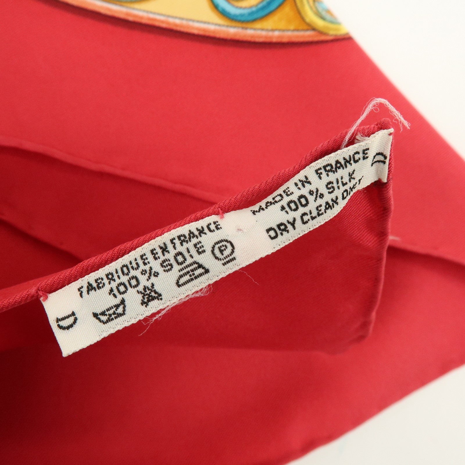 HERMES Carre 90 Silk 100% Scarf Festival Red Pink Blue