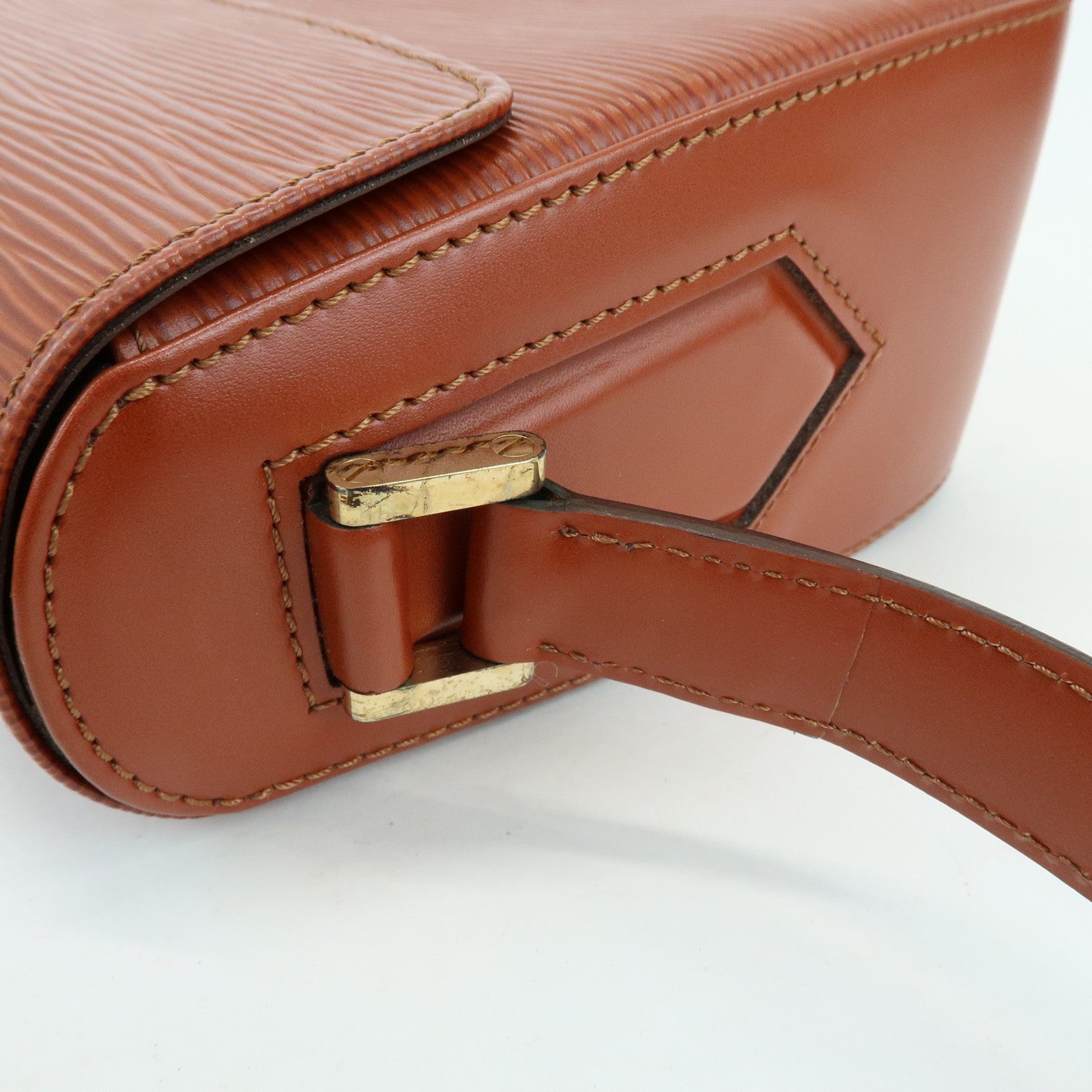 Louis Vuitton Epi Leather Buci Shoulder Bag Kenya Brown M52203